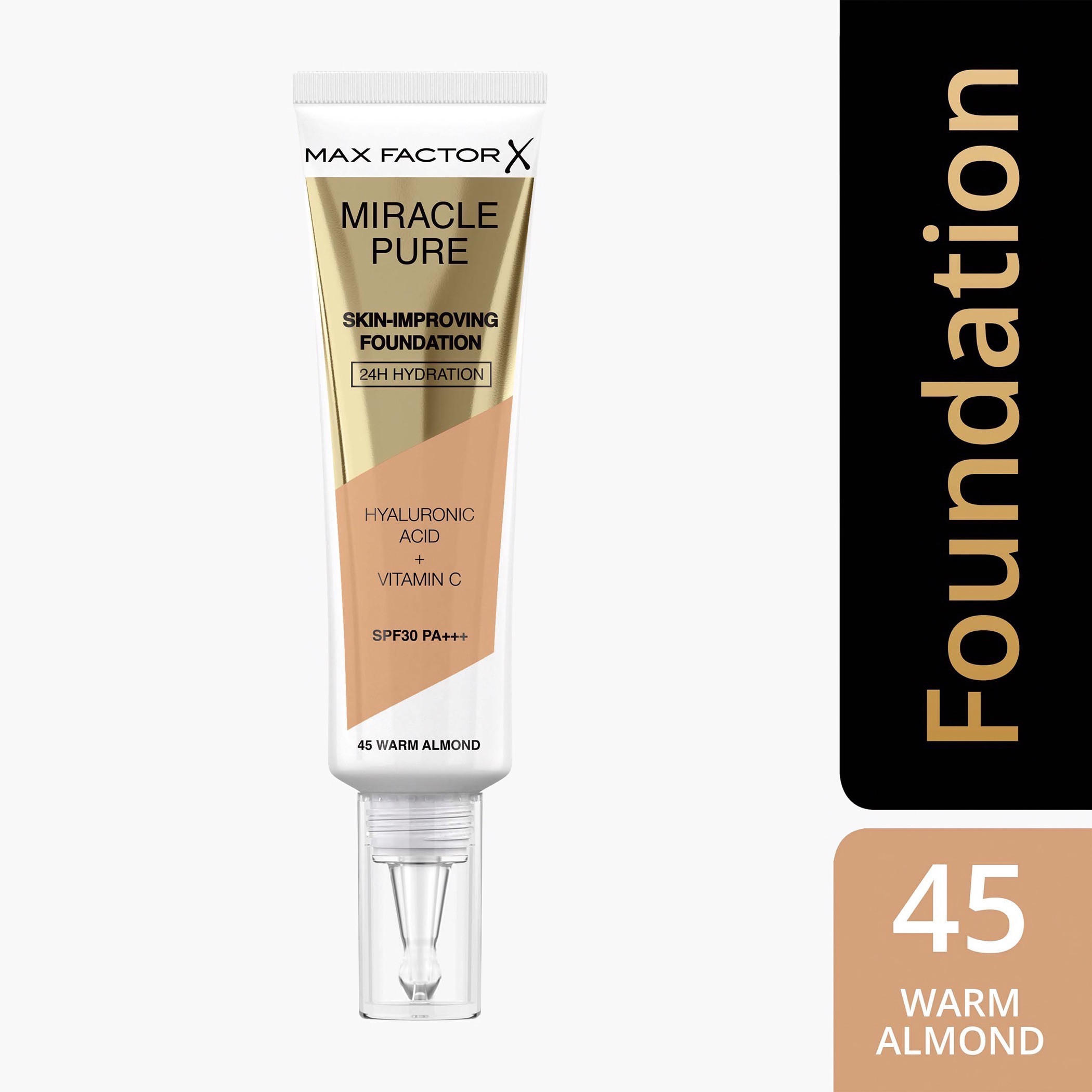 Max Factor Warm Almond Miracle Liquid Foundation - 30 ml-beautyandpersonalcare-makeup-face-foundations-image-2