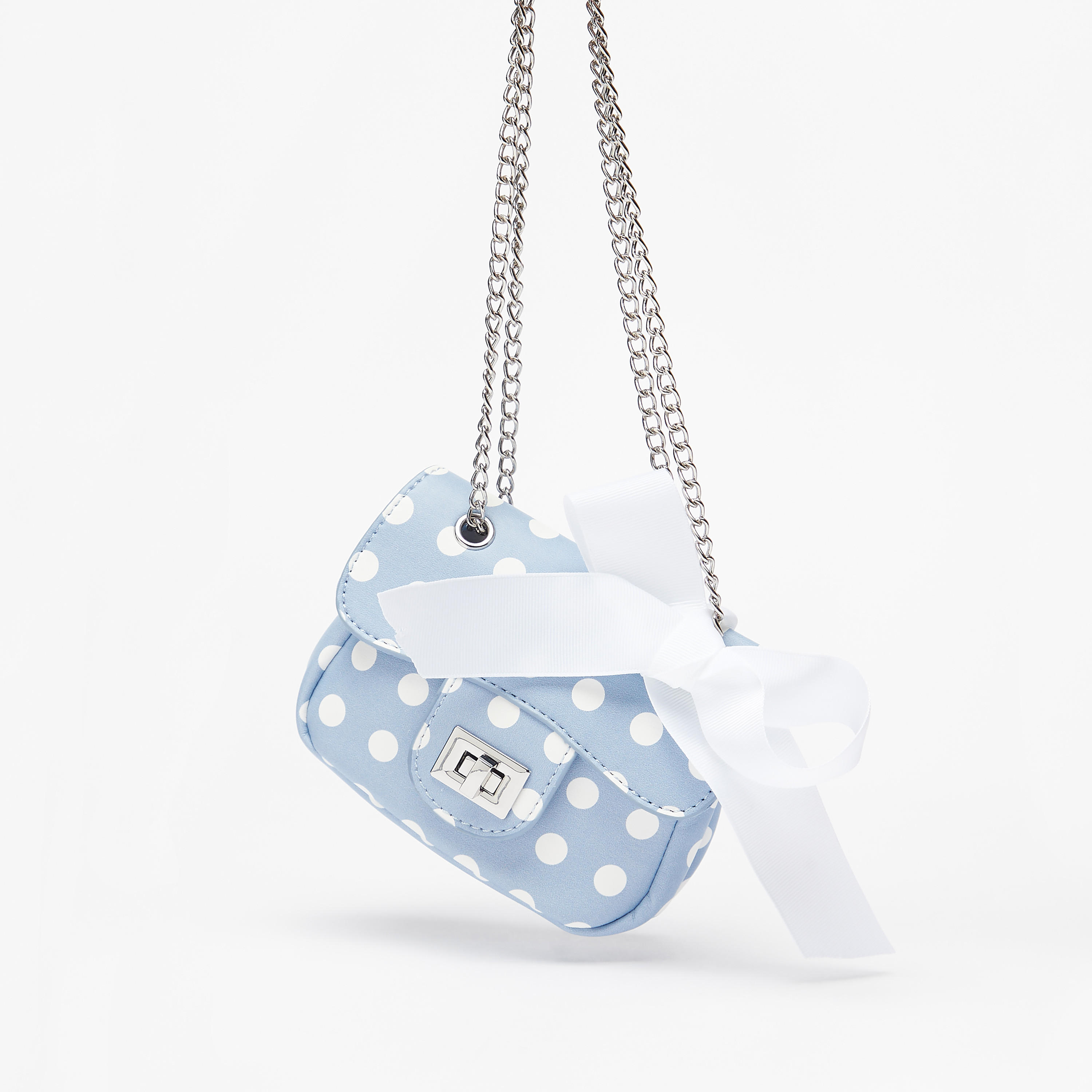 Little Missy Polka Dot Print Crossbody Bag with Bow Detail-girls-accessories-bags-image-8