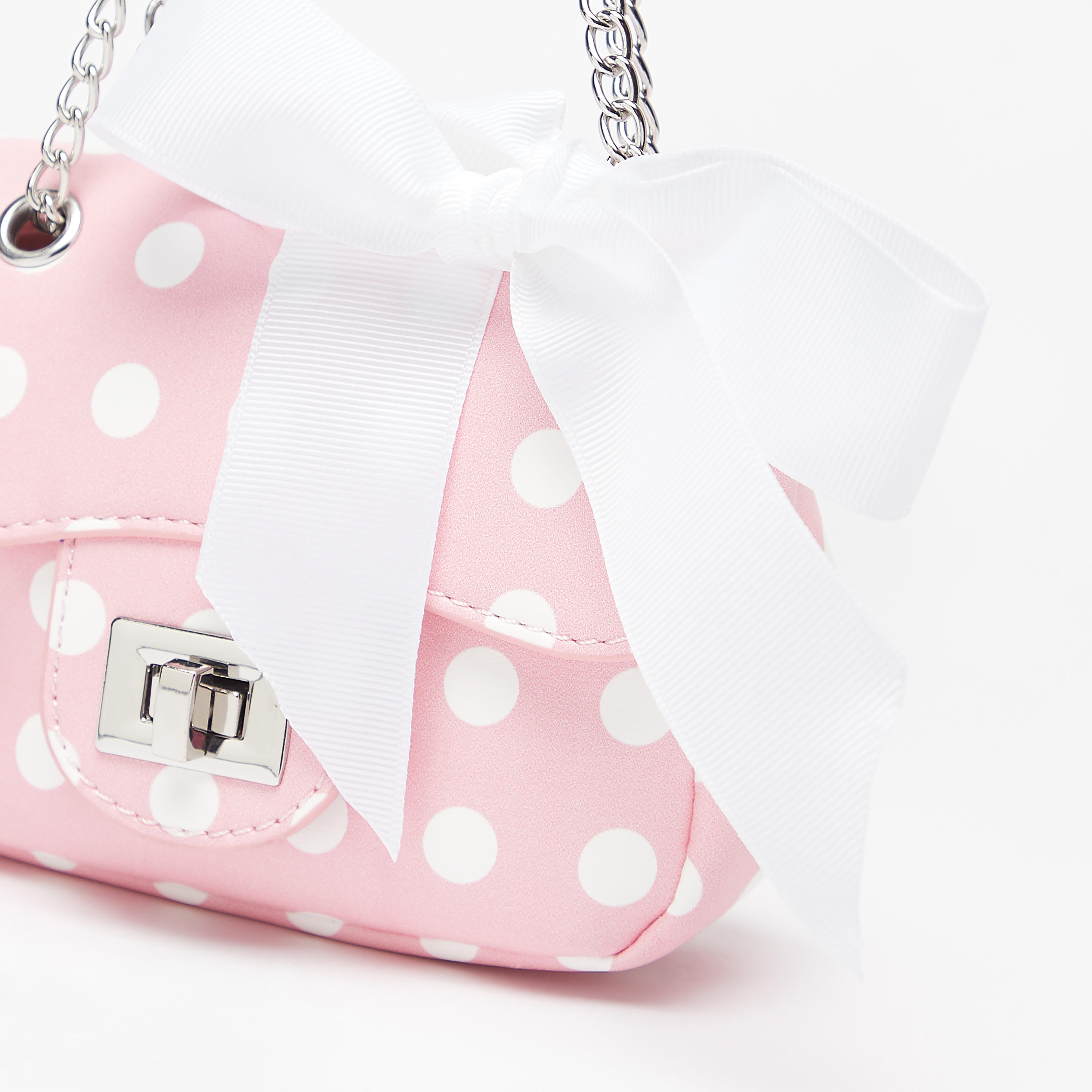 Little Missy Polka Dot Print Crossbody Bag with Bow Detail-girls-accessories-bags-image-4