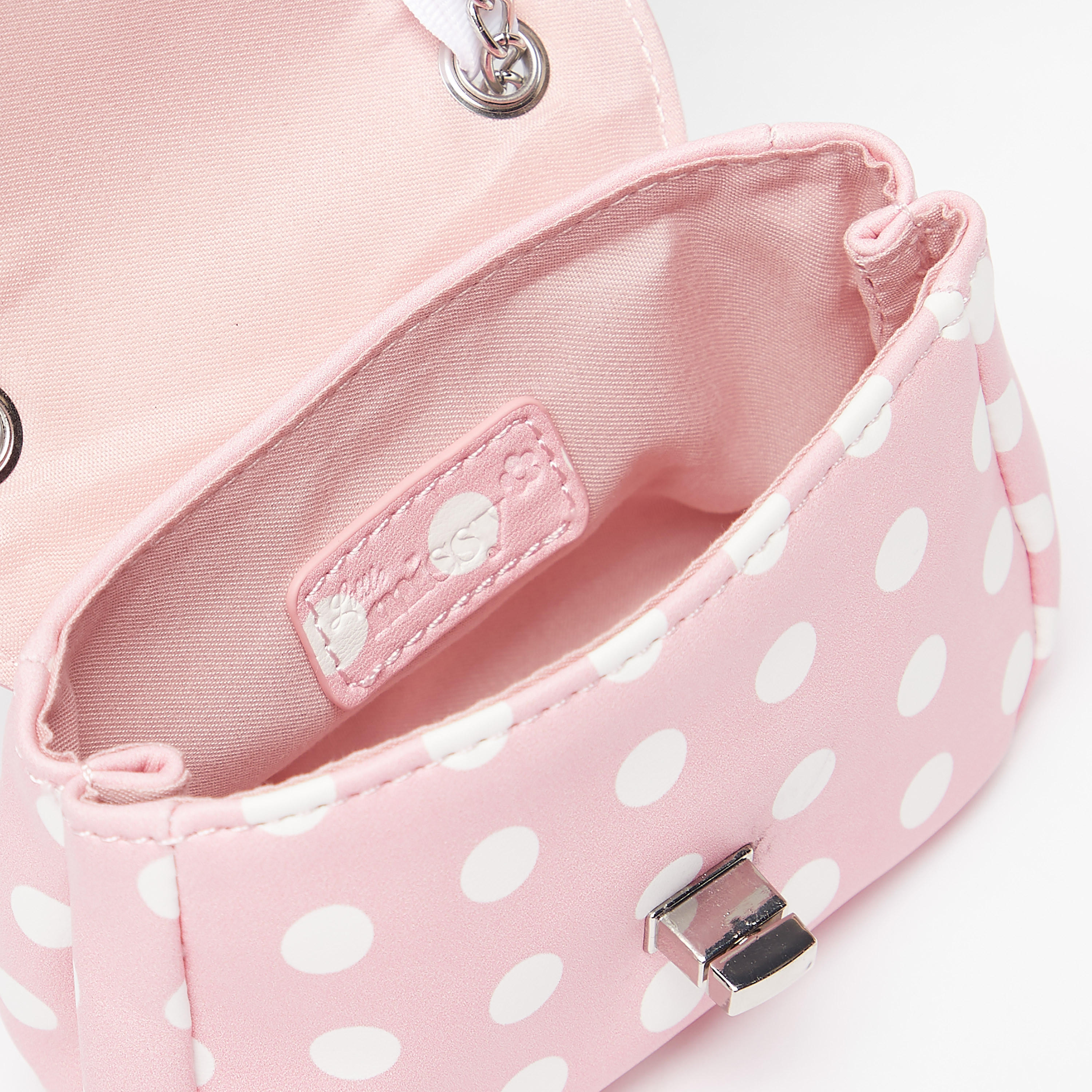 Little Missy Polka Dot Print Crossbody Bag with Bow Detail-girls-accessories-bags-image-5