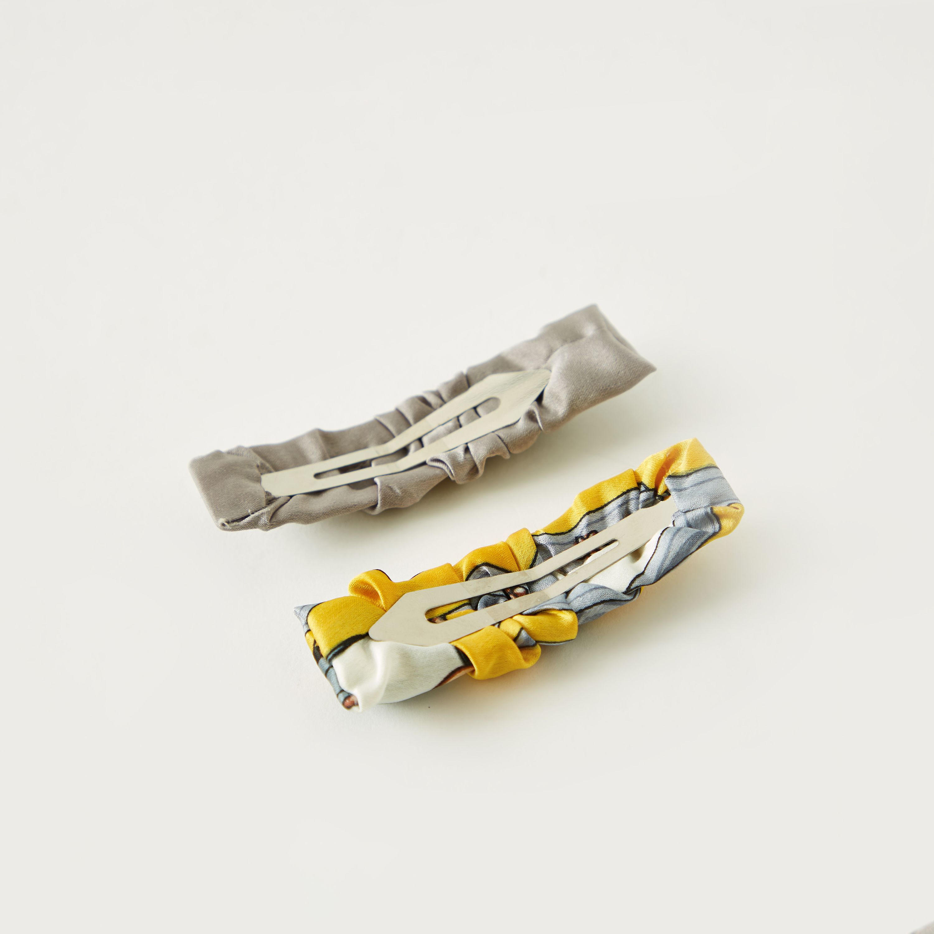مشابك شعر تيك تاك بكسرات - طقم من قطعتين-women-hairaccessories-clips-image-2
