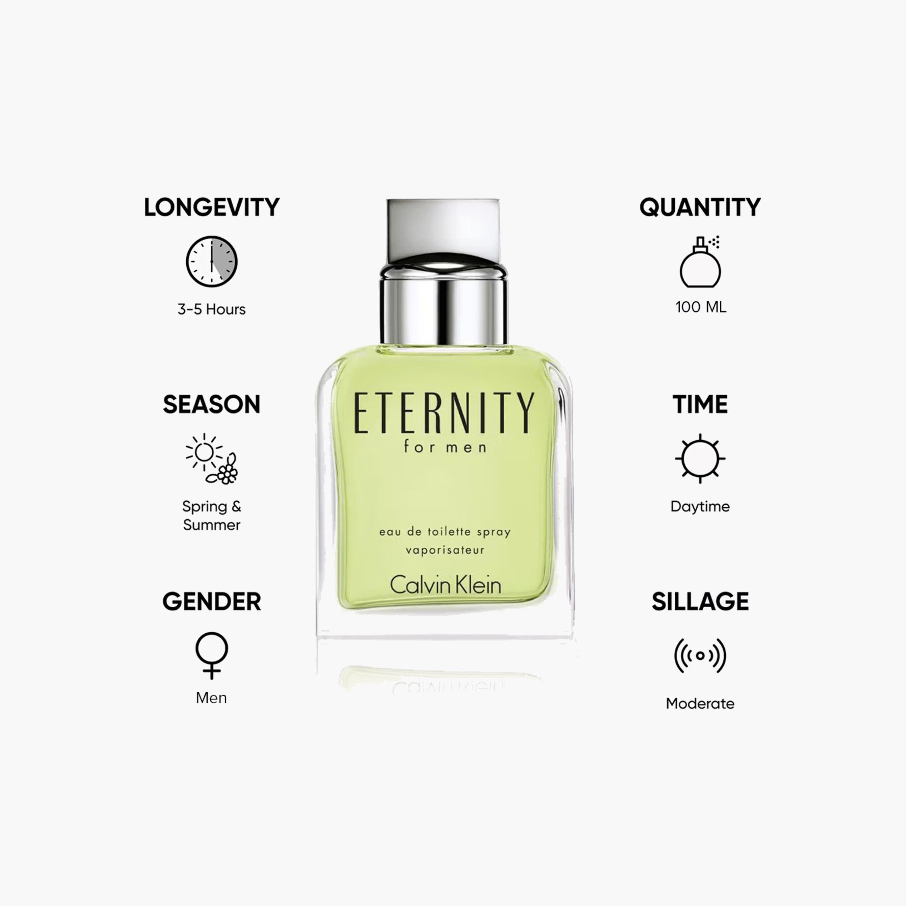 Calvin Klein Men's Eternity Eau De Toilette Spray - 100 ml-beautyandpersonalcare-fragrance-men-image-5