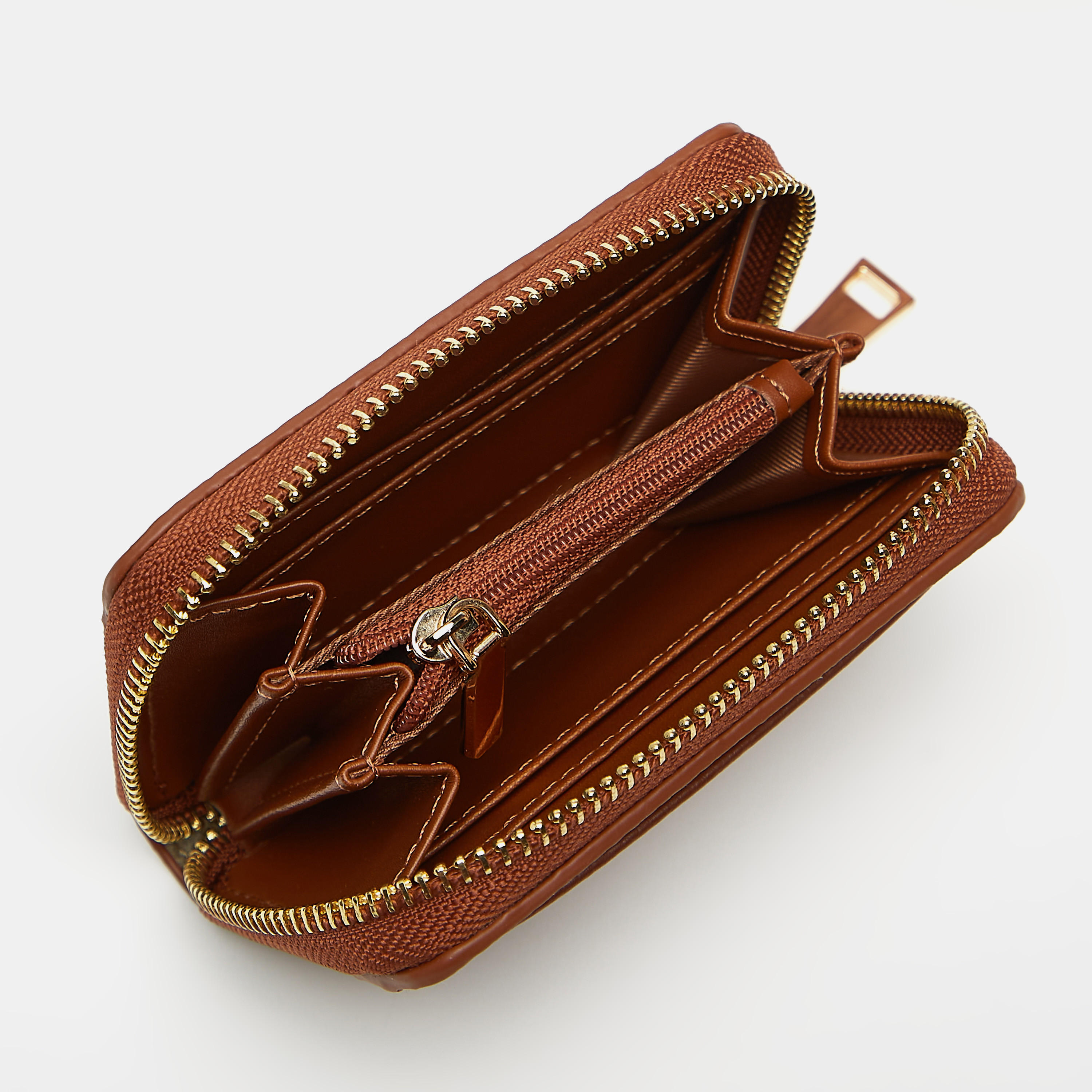 Celeste Textured Wallet with Zip Closure-women-bagsandwallets-wallets-image-4