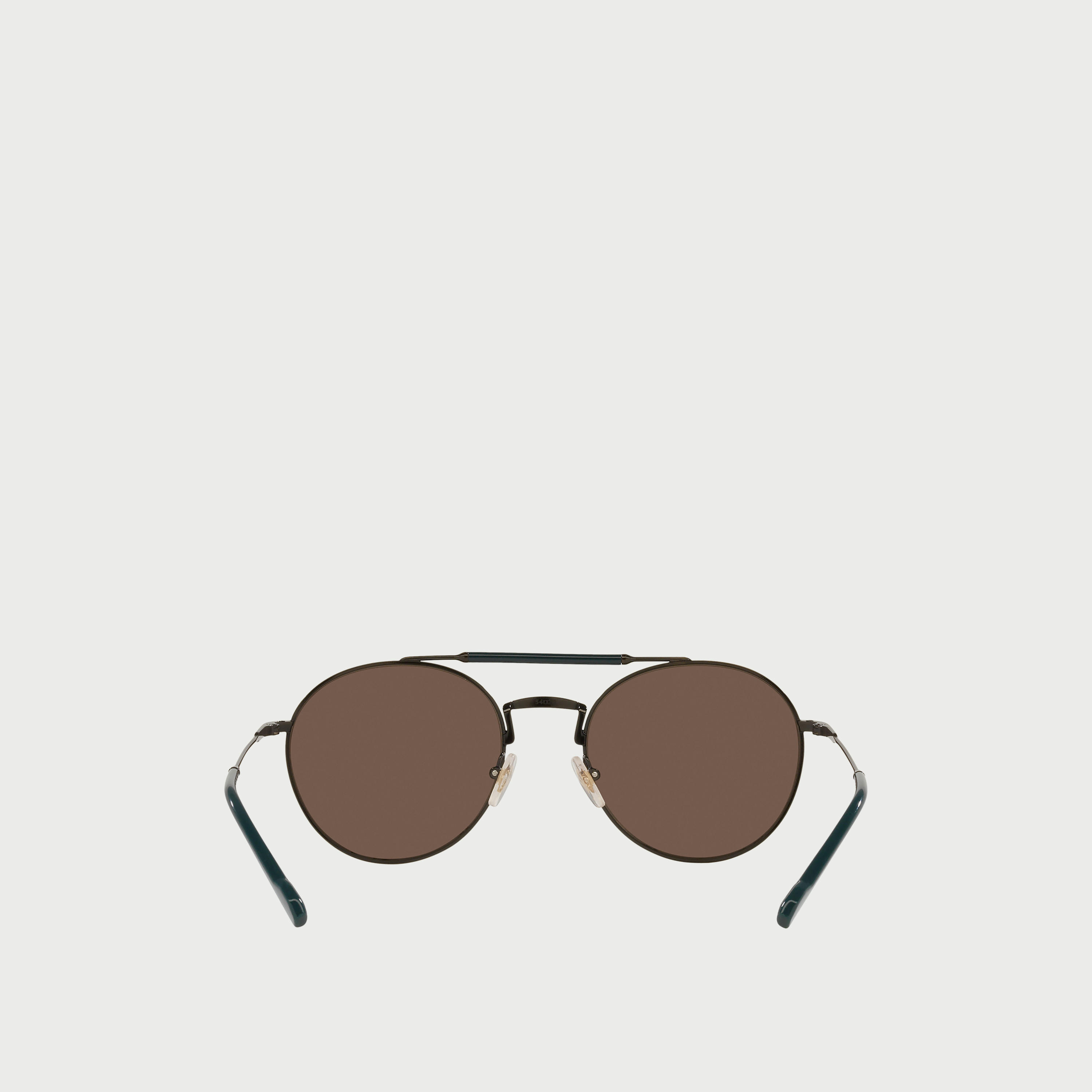 Vogue Men Dark Brown Lens Oval Sunglasses-men-sunglasses-image-4