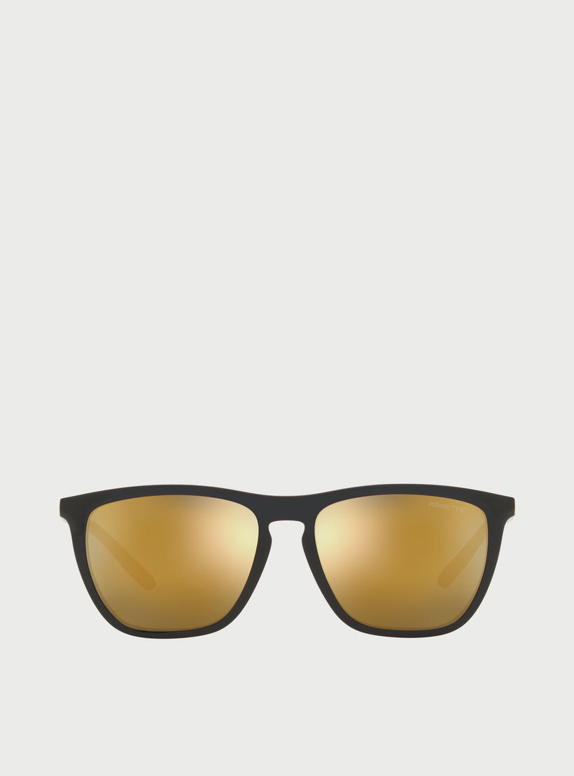 نظارات شمسية من ارنيت للرجال مربعة بعدسات عاكسة بلون ذهبي-men-sunglasses-image-1