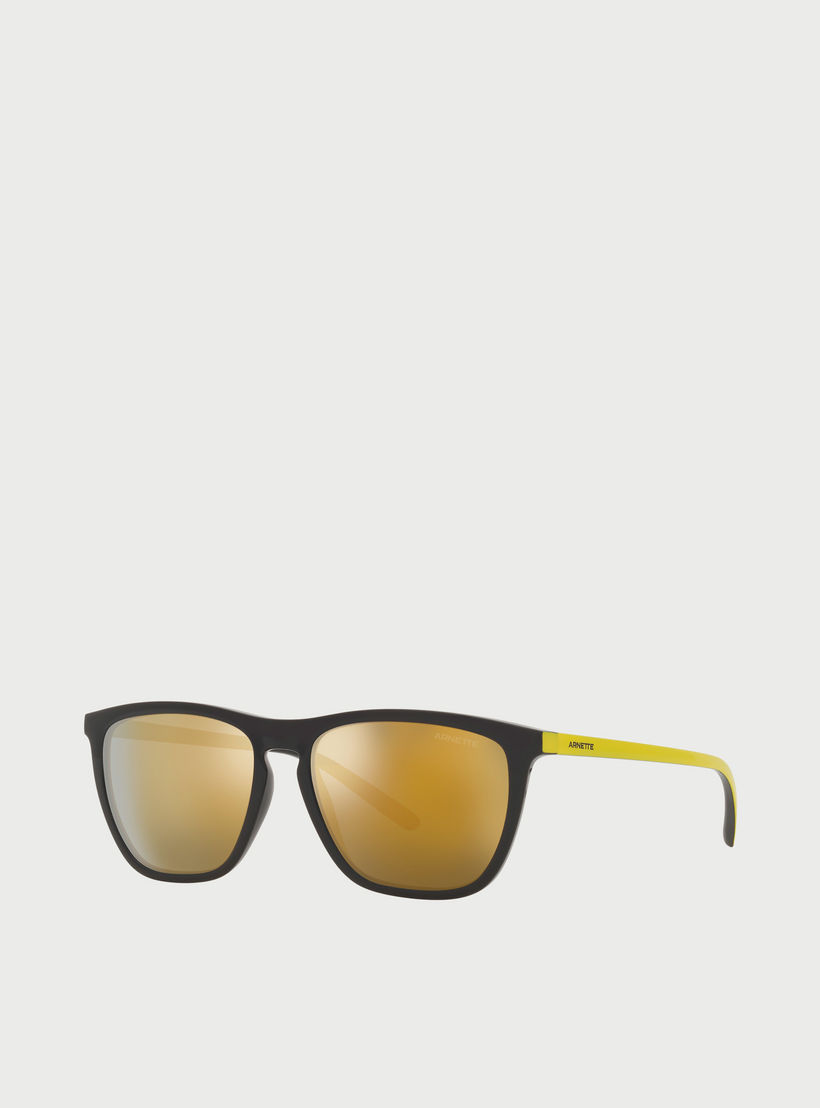نظارات شمسية من ارنيت للرجال مربعة بعدسات عاكسة بلون ذهبي-men-sunglasses-image-2