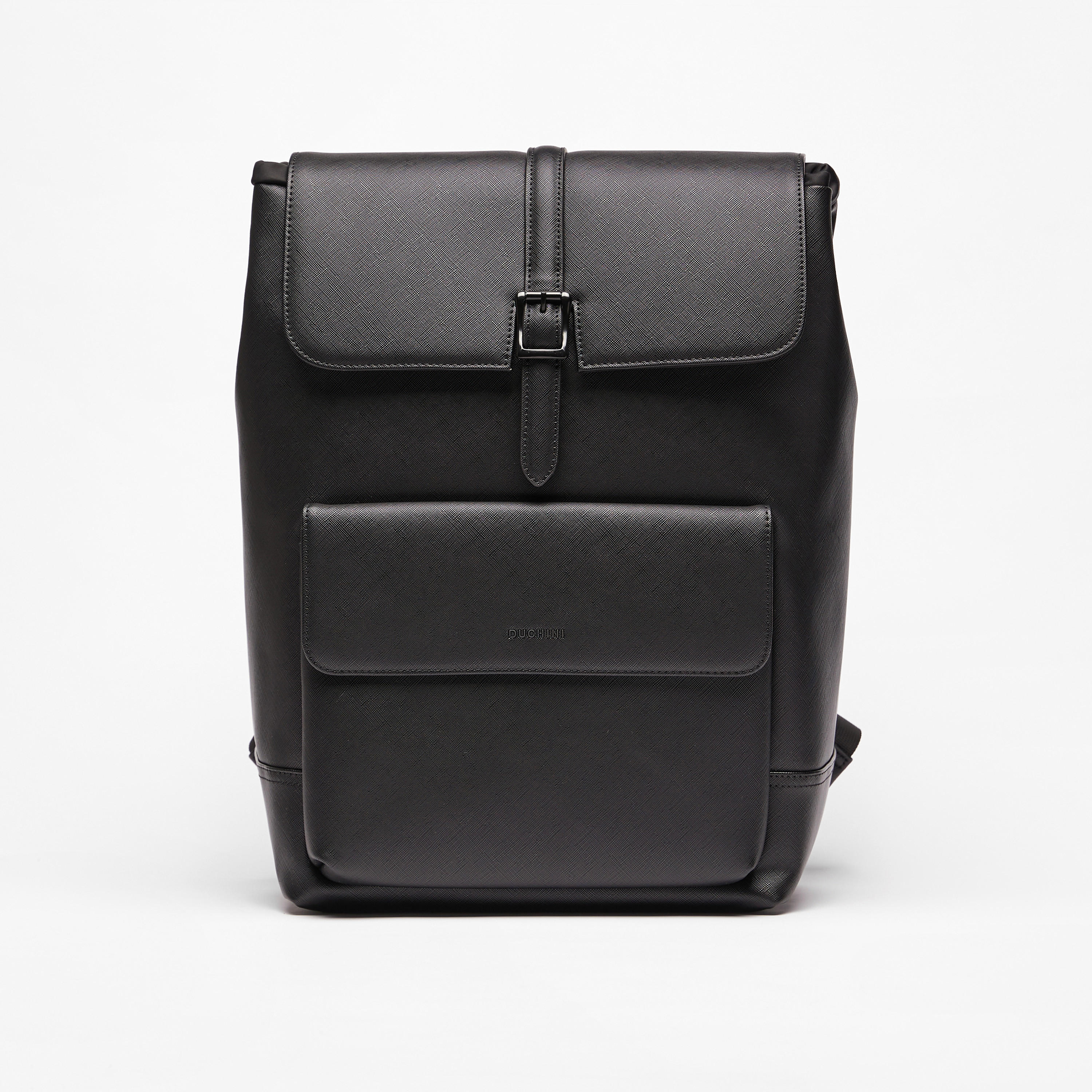 شنطة ظهر سادة بأحزمة قابلة للتعديل وطية إغلاق من دوتشيني-men-bags-image-1