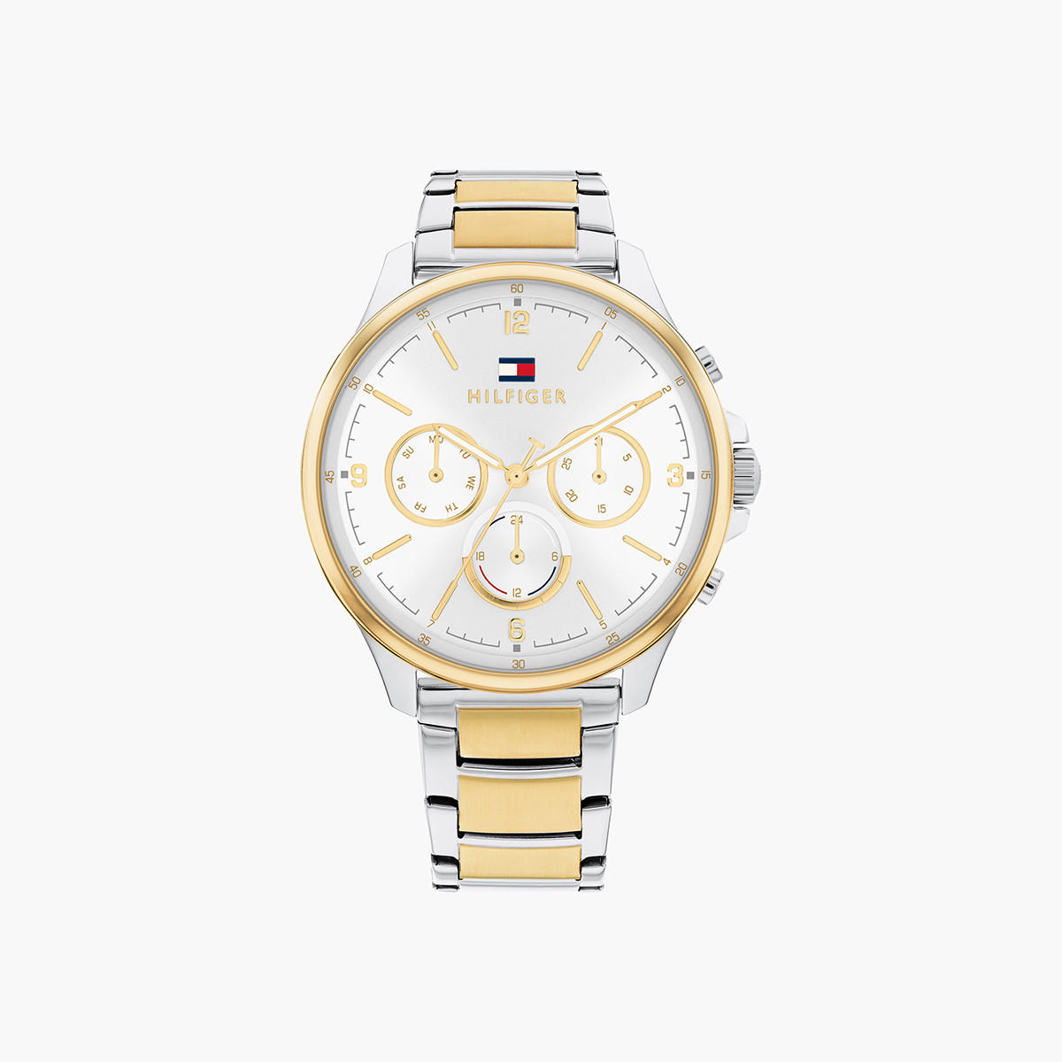 ساعة تومي هيلفيغر من كرونوغراف للنساء بمينا فضي - 1782451-women-watchesandjewellery-watches-image-1