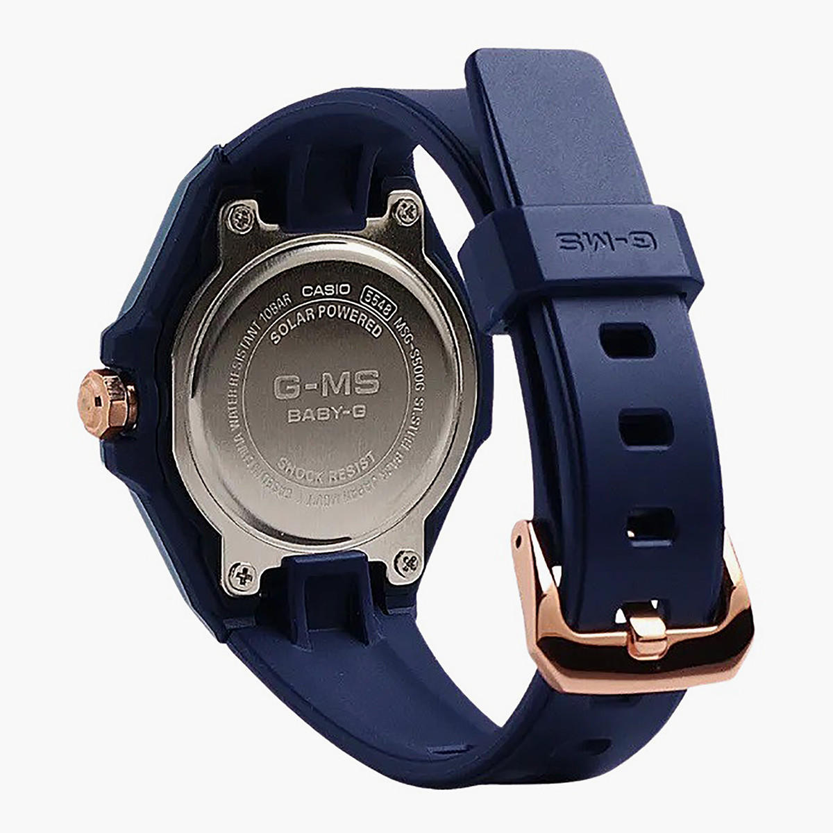 ساعة انالوج من كاسيو للنساء بسوار سيليكون مع لون داكن - MSG-S500G-2A2DR-women-watchesandjewellery-watches-image-3