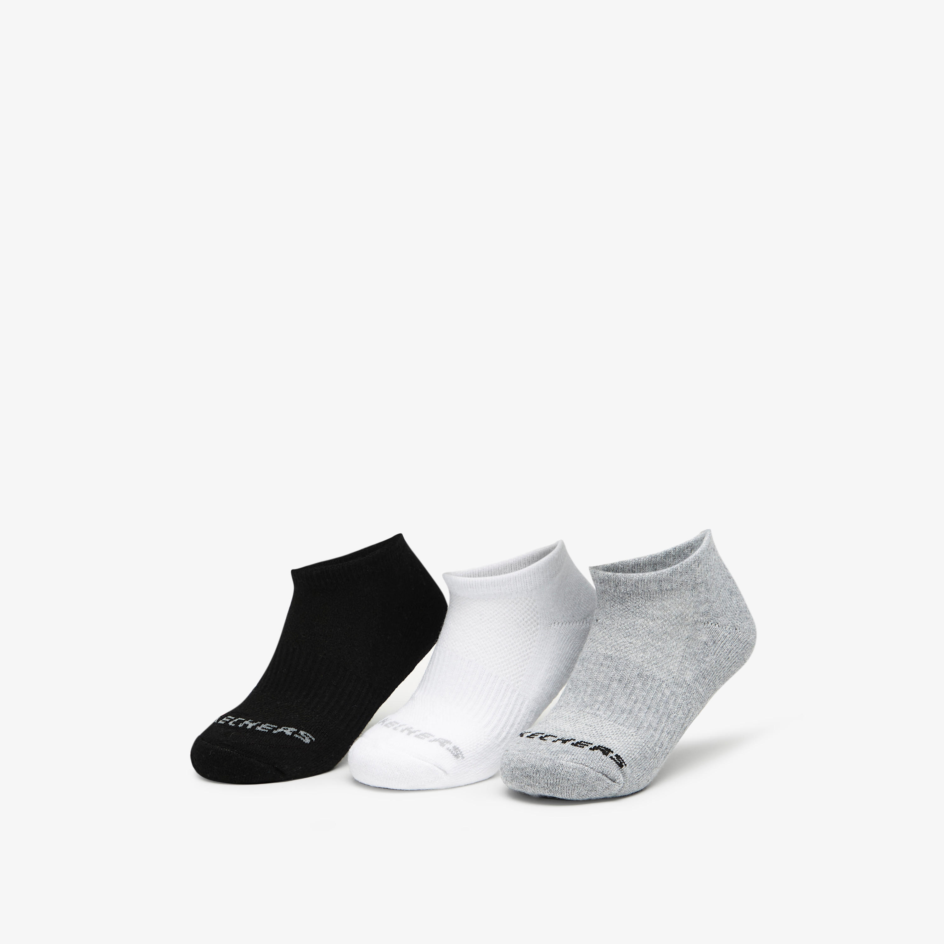 Skechers 3-Piece Ankle Length Sports Socks Set - S111102B-107-girls-accessories-socks-image-1