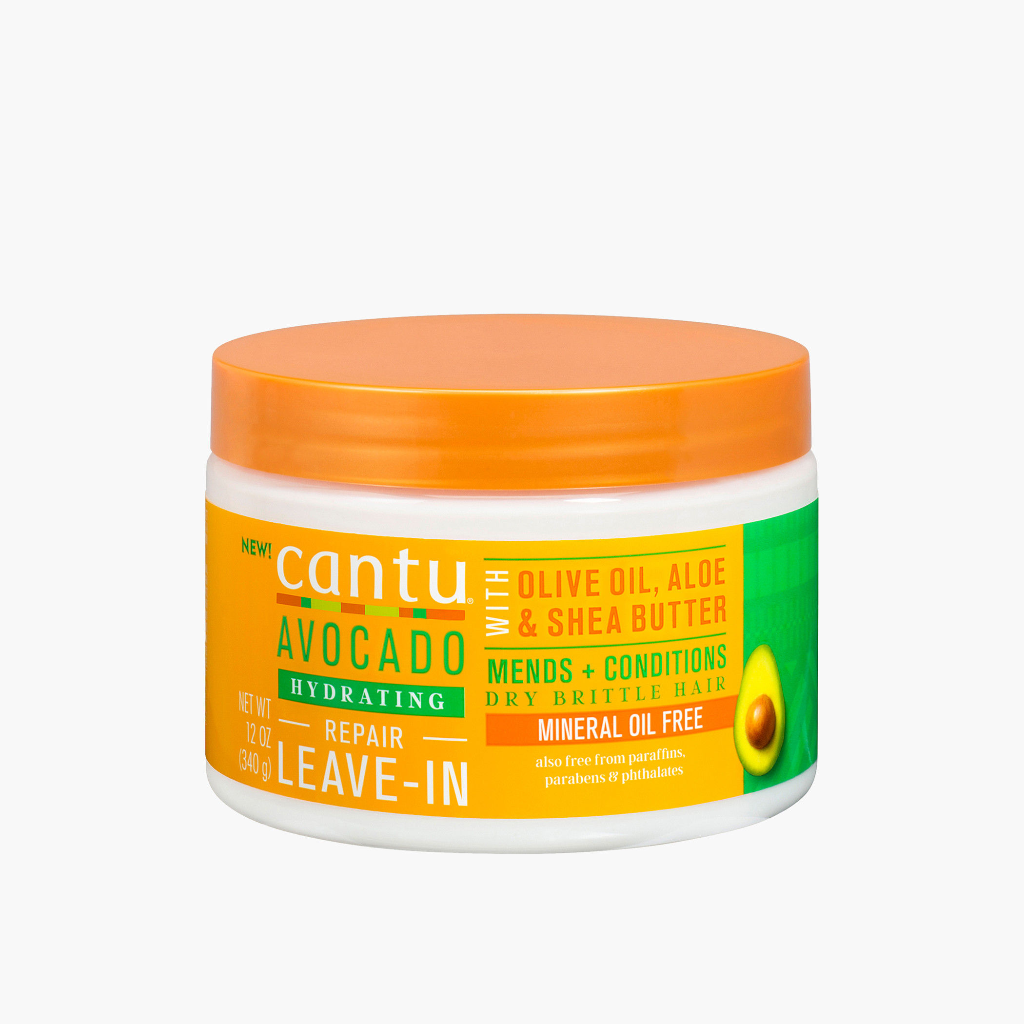 كريم بلسم يترك على الشعر بالأفوكادو من كانتو - 340 جم-beautyandpersonalcare-hair-haircare-hairmasksandcreams-image-1