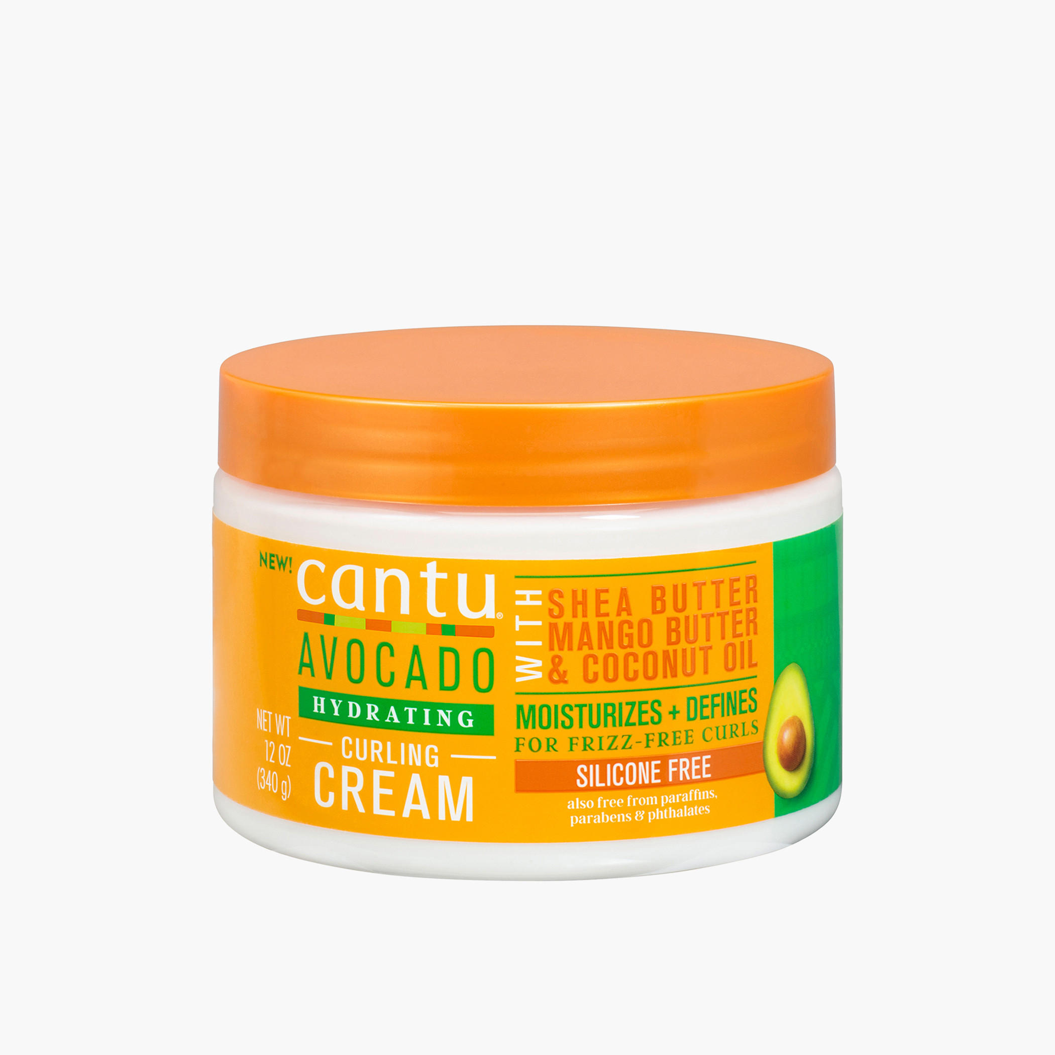 كريم للشعر المجعّد ببالأفوكادو من كانتو - 340 جم-beautyandpersonalcare-hair-haircare-hairmasksandcreams-image-1