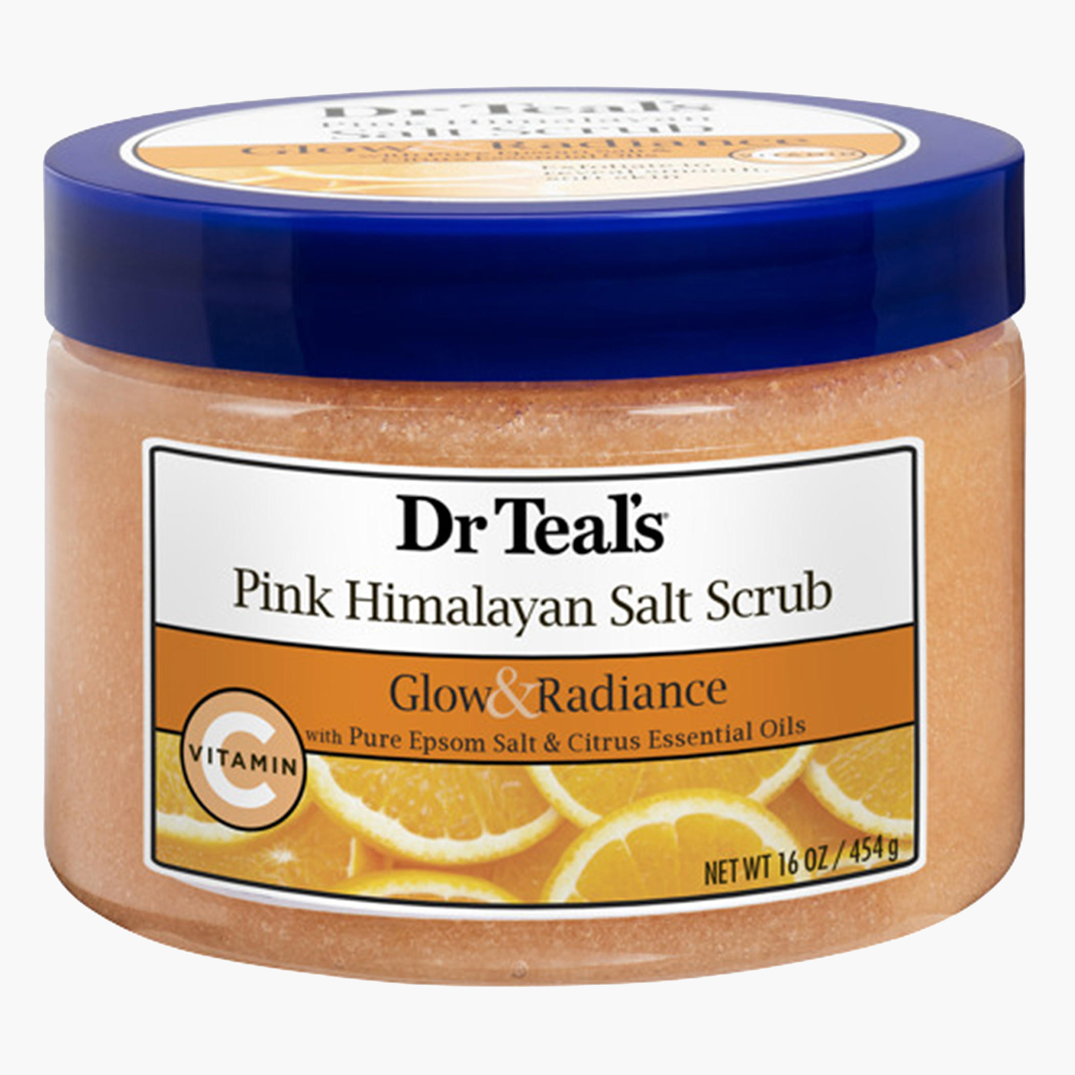 مقشر الجسم بملح الهيمالايا الوردي من دكتور تيلز - 454 جرام-beautyandpersonalcare-bathandbody-bathandshower-scrubs-image-1