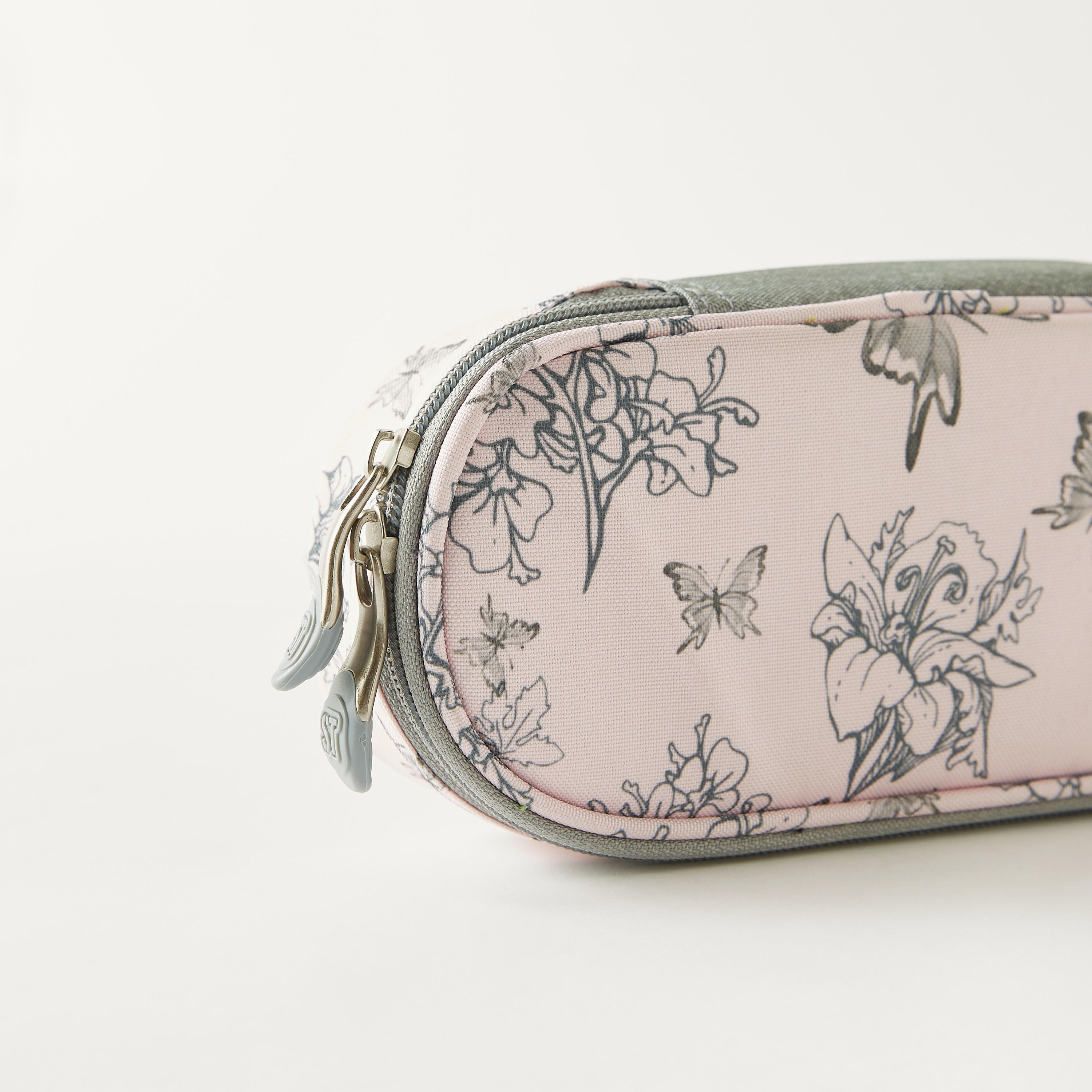 St.Right Floral Print Pencil Case with Zip Closure-school-stationery-pencilcases-image-3