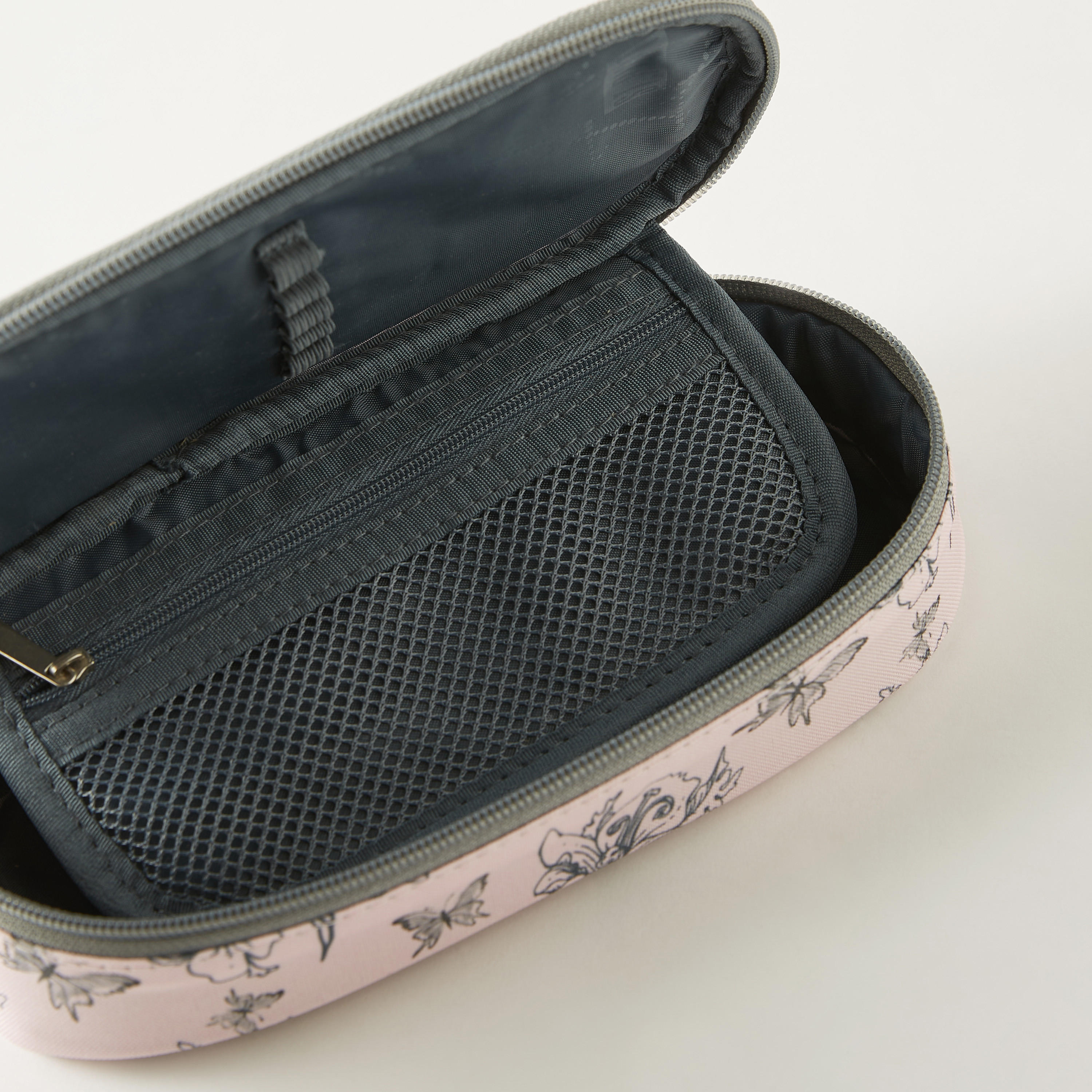St.Right Floral Print Pencil Case with Zip Closure-school-stationery-pencilcases-image-4