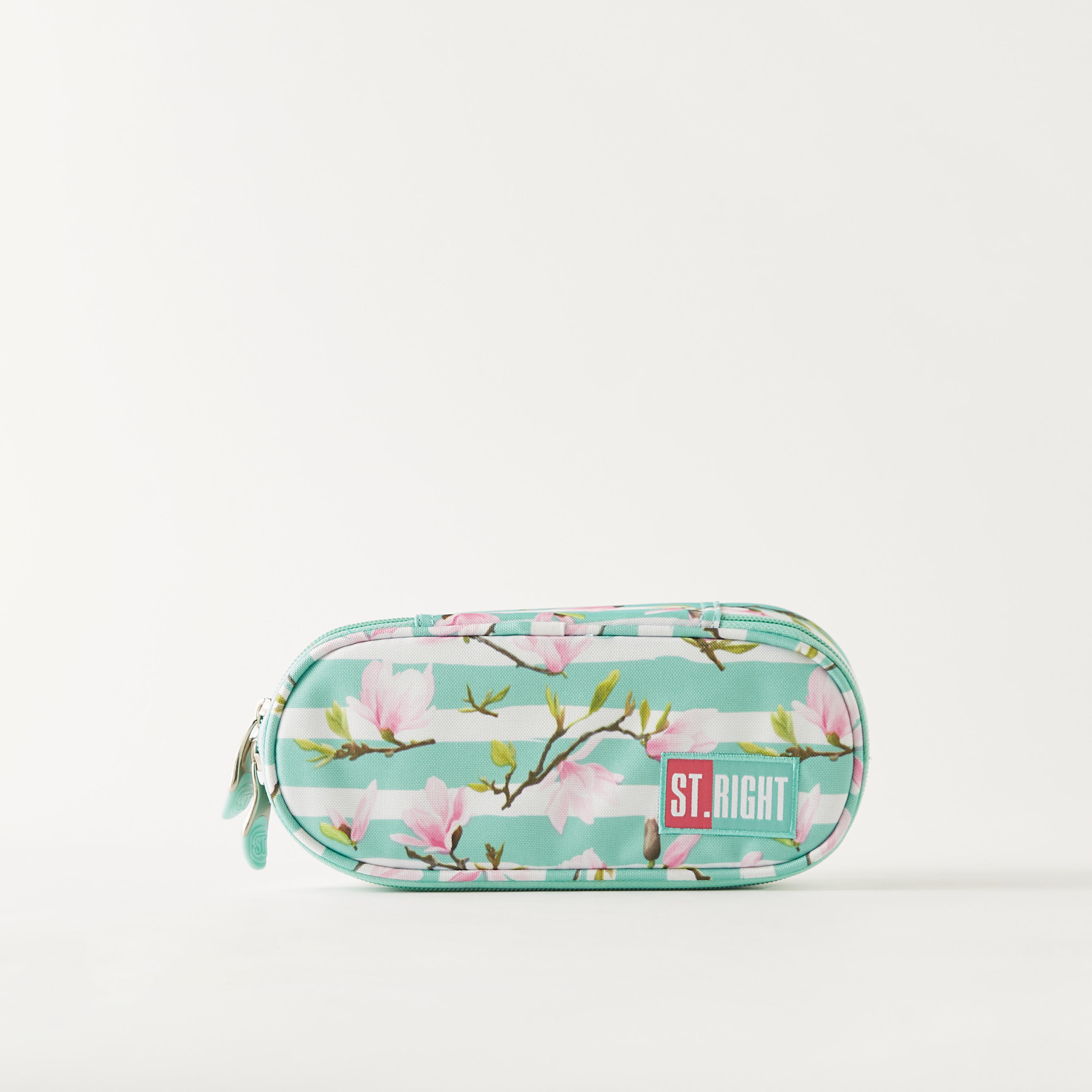 St.Right Floral Print Pencil Case with Zip Closure-school-stationery-pencilcases-image-1