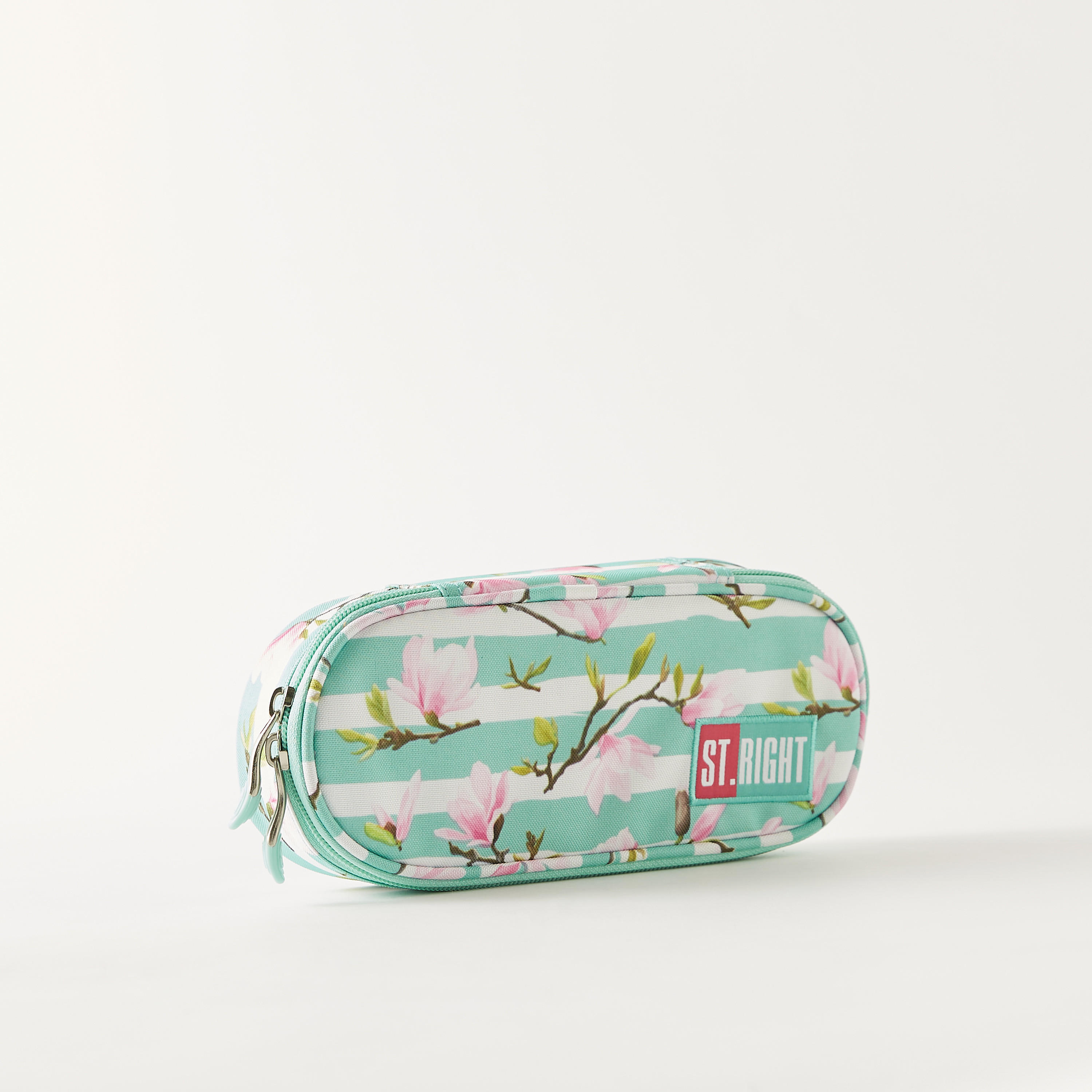 St.Right Floral Print Pencil Case with Zip Closure-school-stationery-pencilcases-image-2