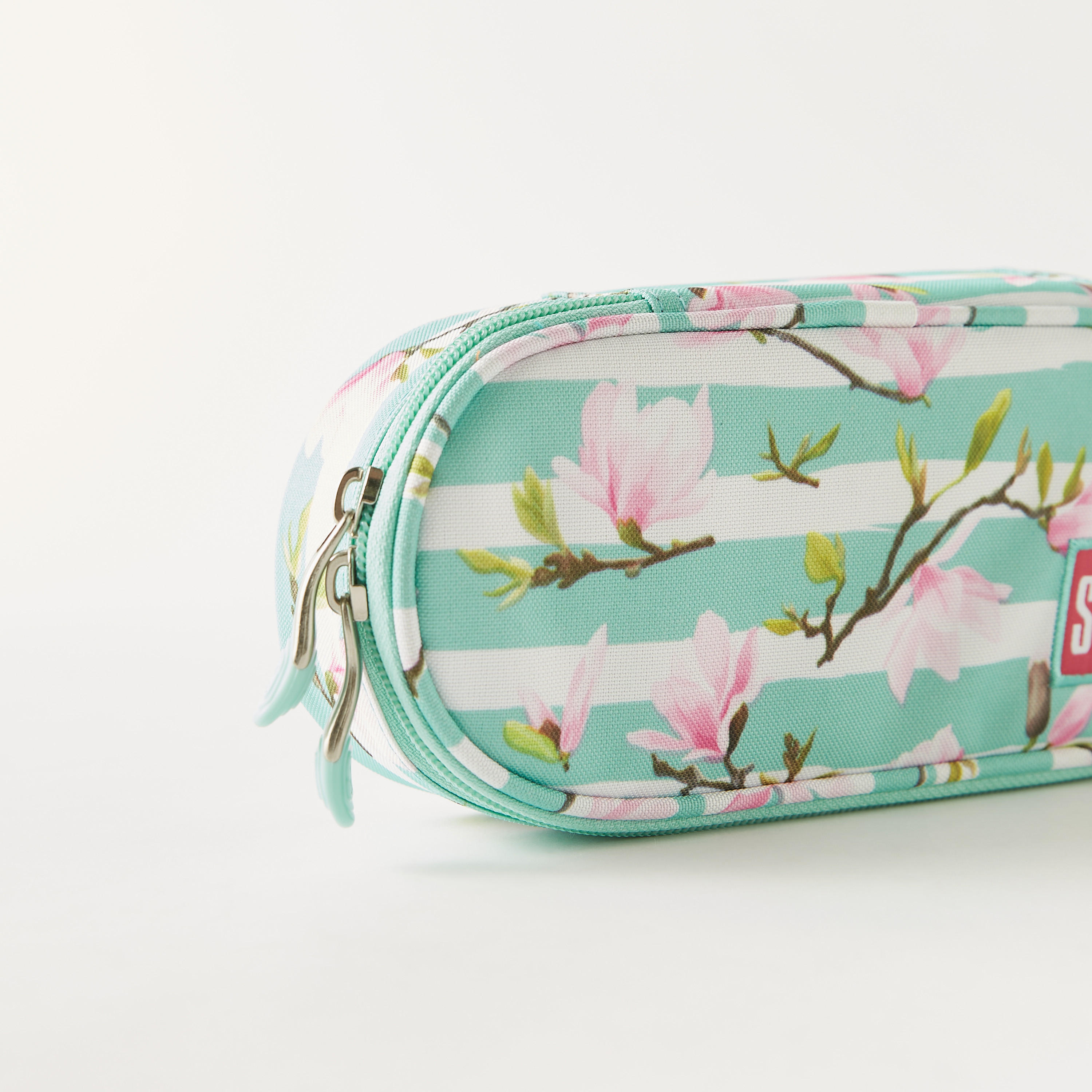 St.Right Floral Print Pencil Case with Zip Closure-school-stationery-pencilcases-image-3