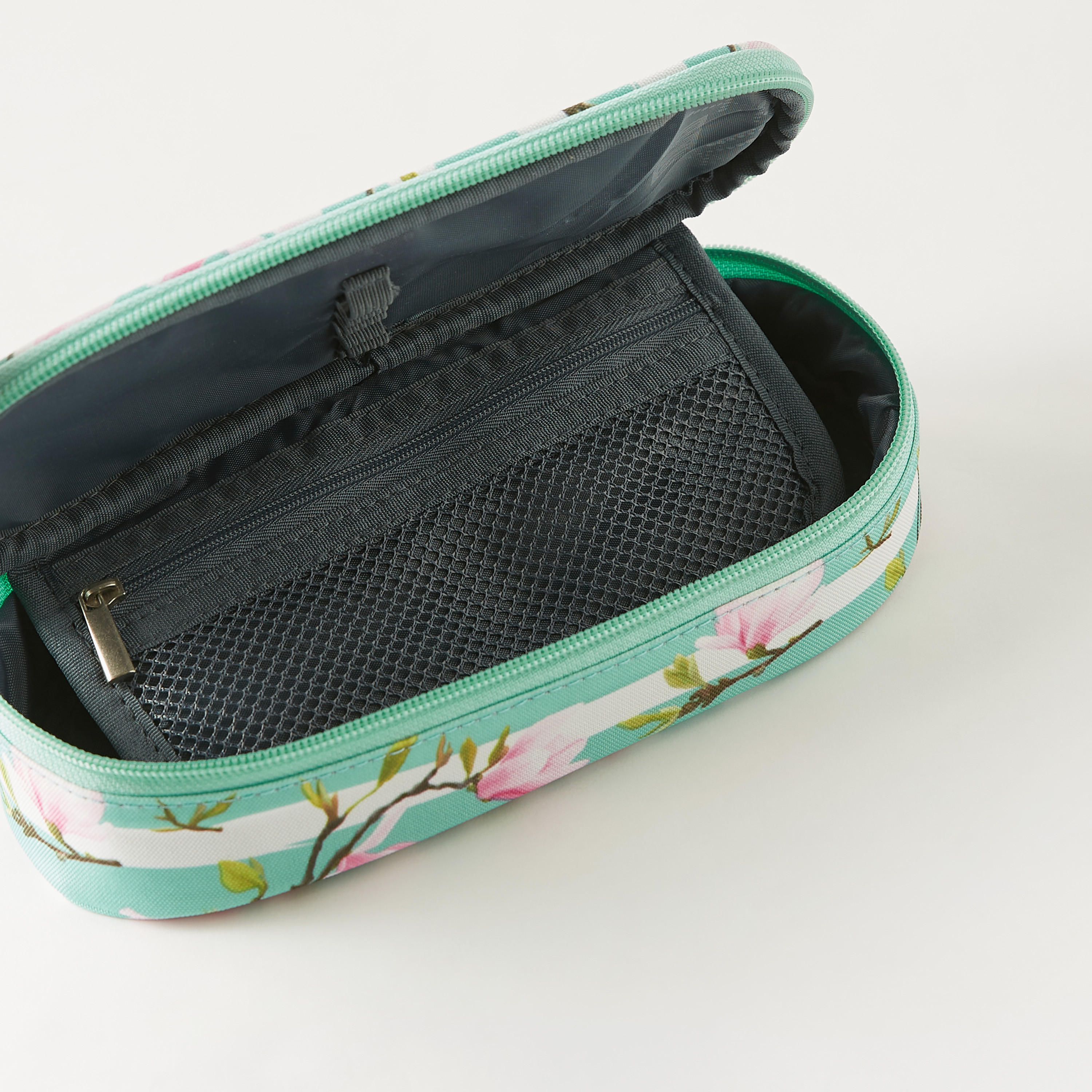 St.Right Floral Print Pencil Case with Zip Closure-school-stationery-pencilcases-image-4