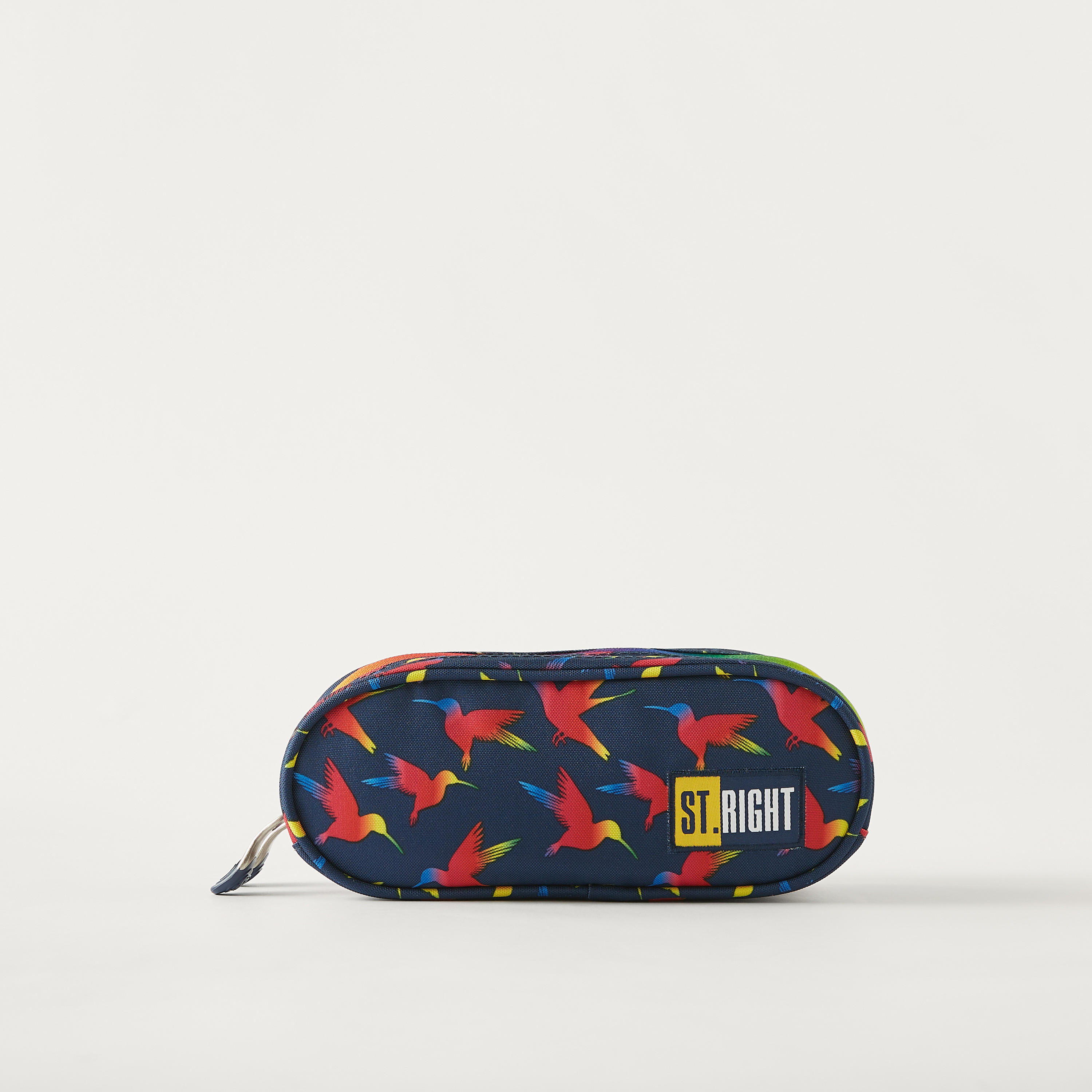 St.Right Bird Print Pencil Case with Zip Closure-school-stationery-pencilcases-image-1