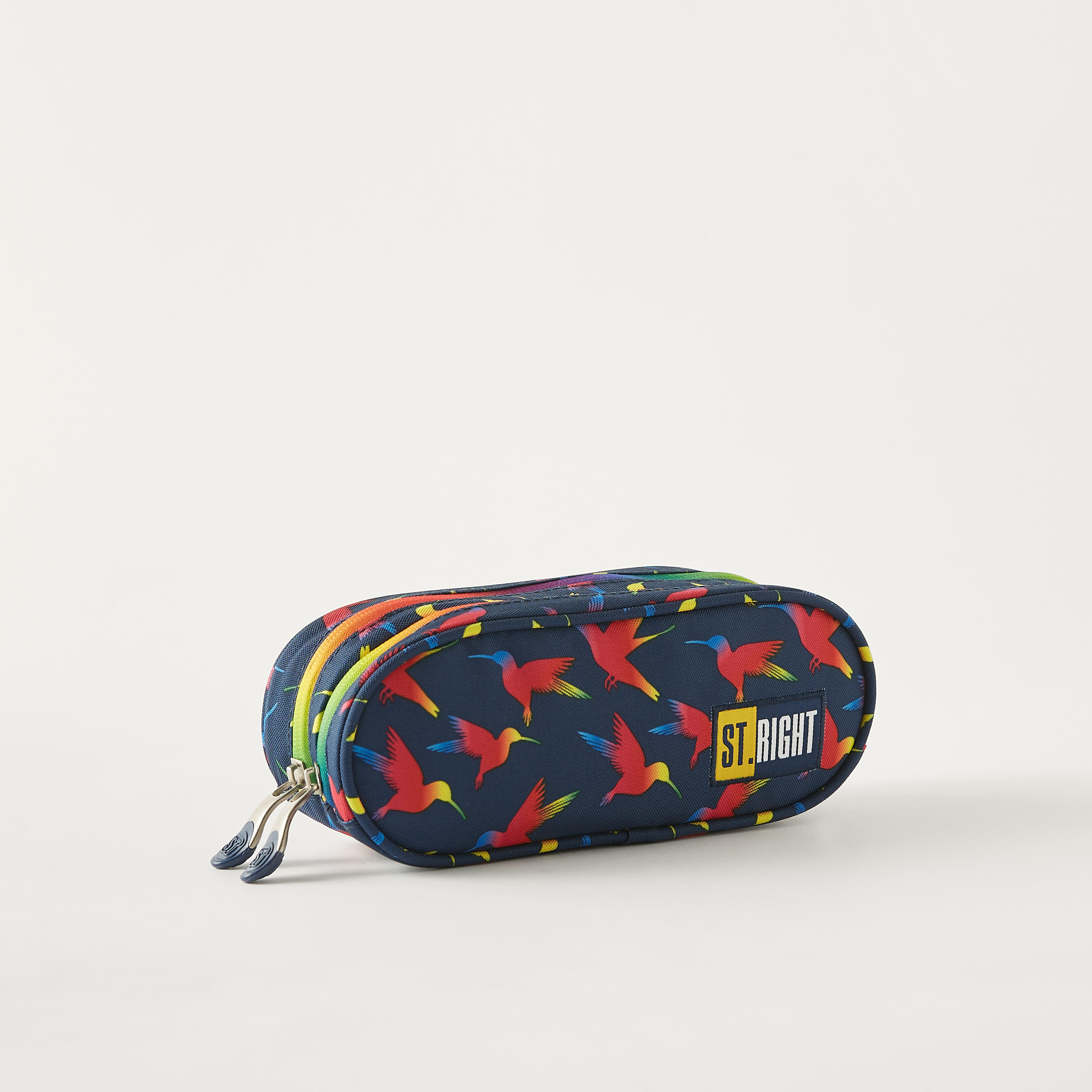 مقلمة بسحاب إغلاق وطبعات طائر من سانت رايت-school-stationery-pencilcases-image-2