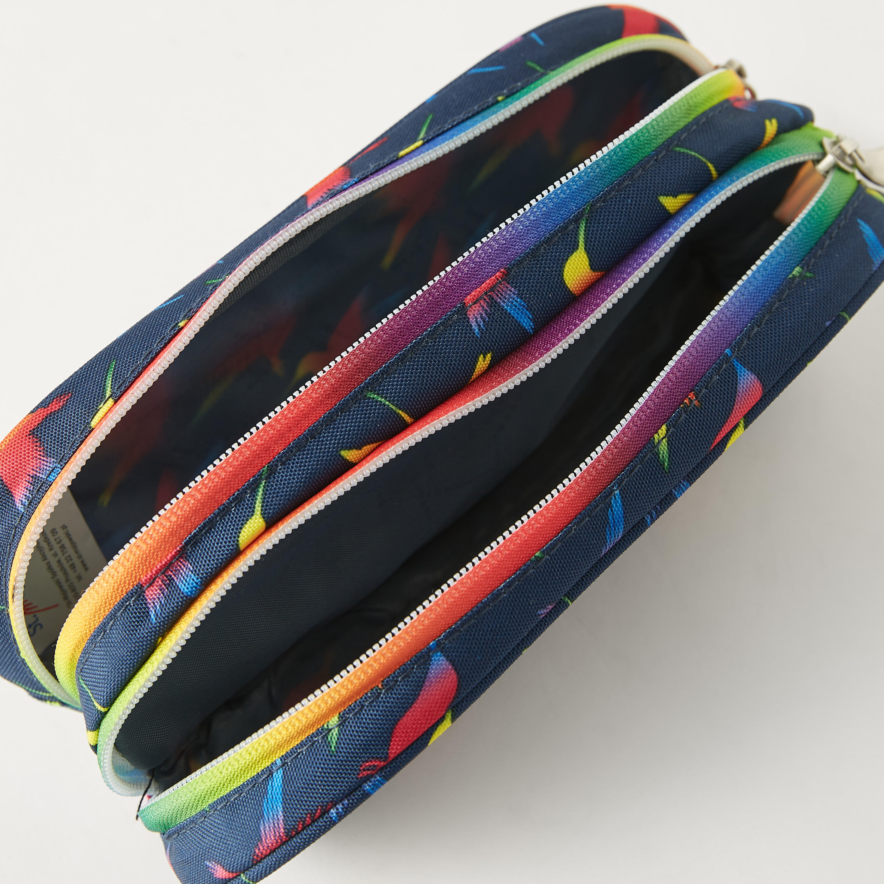 مقلمة بسحاب إغلاق وطبعات طائر من سانت رايت-school-stationery-pencilcases-image-4