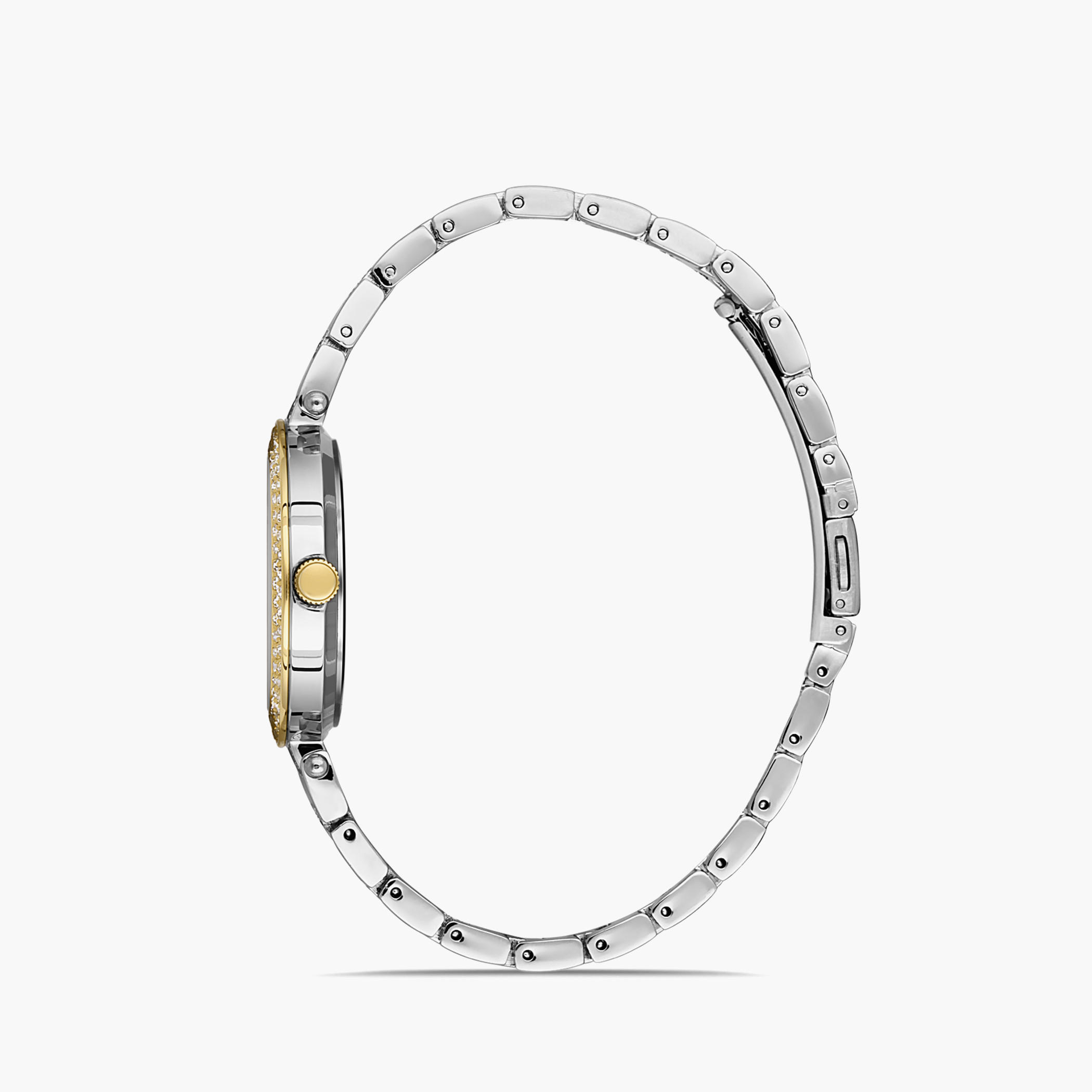 Omax Women White Dial Analog Watch with Silver & Gold Strap - 00JSS010N008 | 32 MM-women-watchesandjewellery-watches-image-2