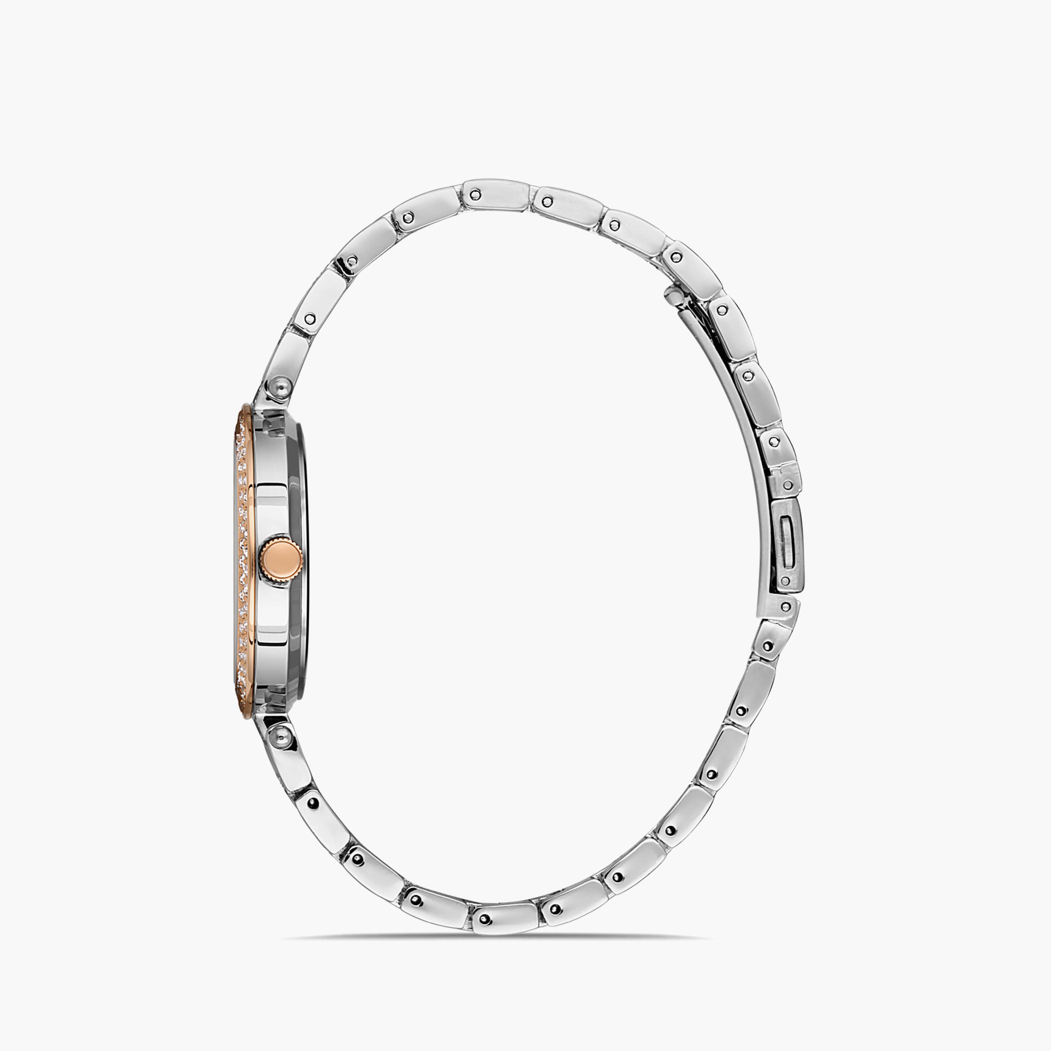 Omax Women Rose Gold Dial Analog Watch with Silver & Rose Gold Strap - 00JSS010N00F-women-watchesandjewellery-watches-image-2