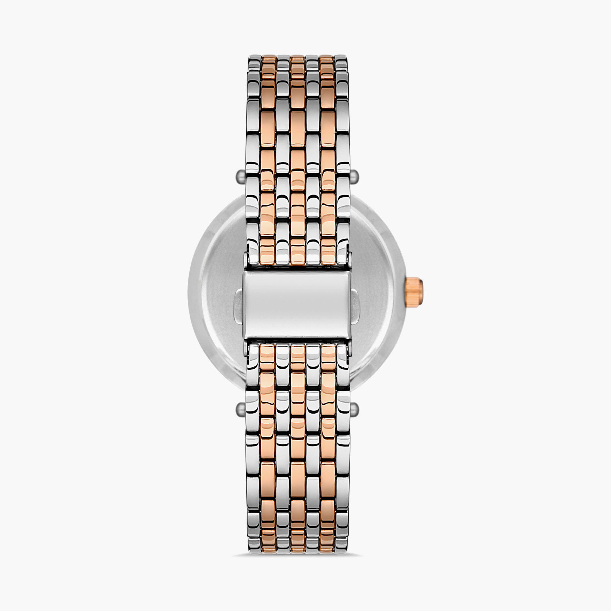 Omax Women Black Dial Analog Watch with Silver & Rose Gold Strap - 00JSS010N012 | 32 MM-women-watchesandjewellery-watches-image-3
