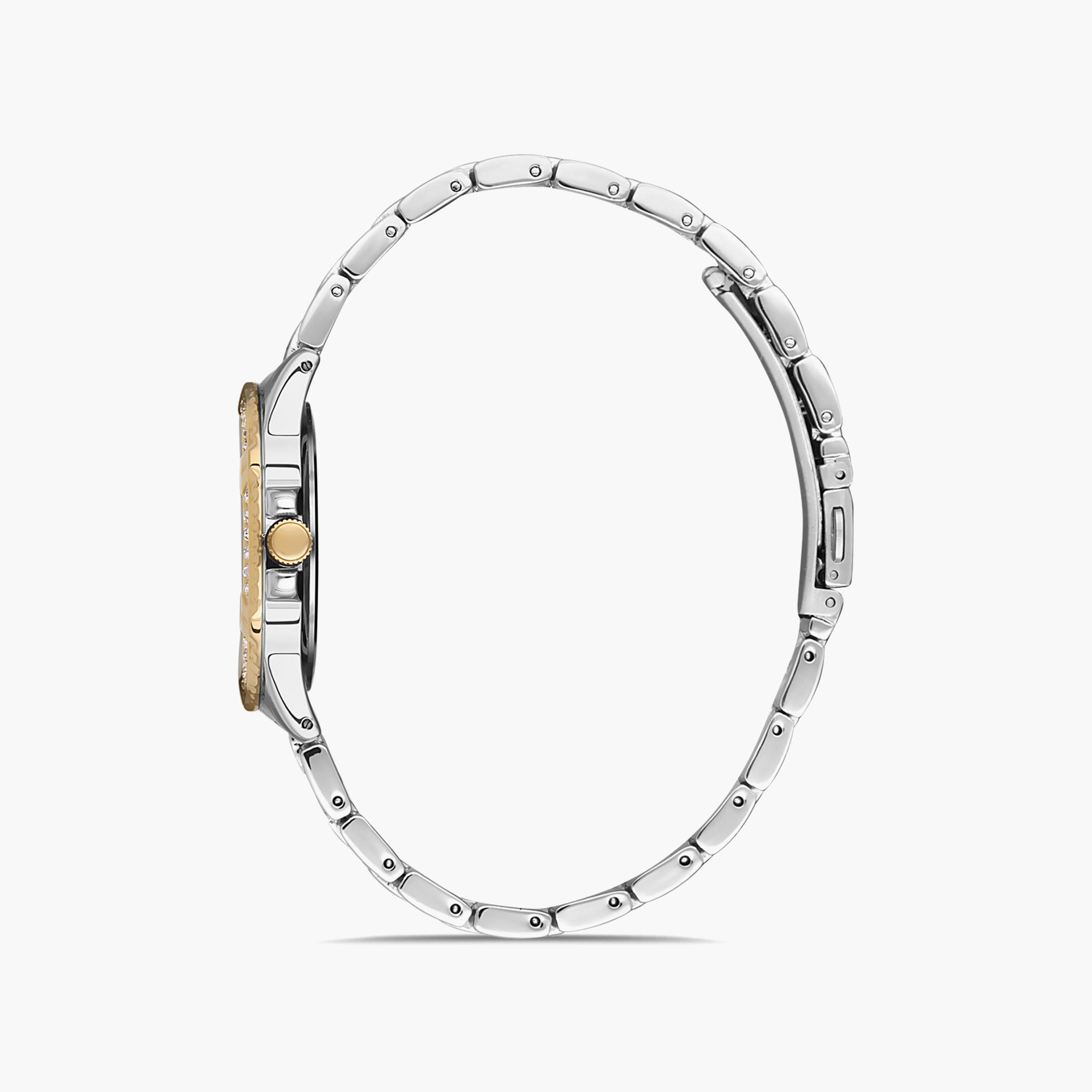 00JSS012N001 - ساعة انالوج من اوماكس للنساء بمينا ذهبي مع سوار فضي وذهبي -women-watchesandjewellery-watches-image-2