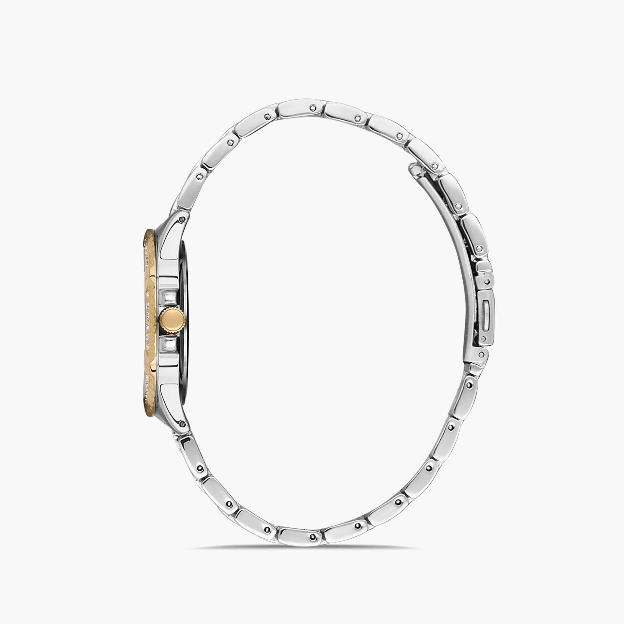  00JSS012N002 - ساعة انالوج من اوماكس للنساء بمينا اسود مع سوار فضي وذهبي -women-watchesandjewellery-watches-image-2