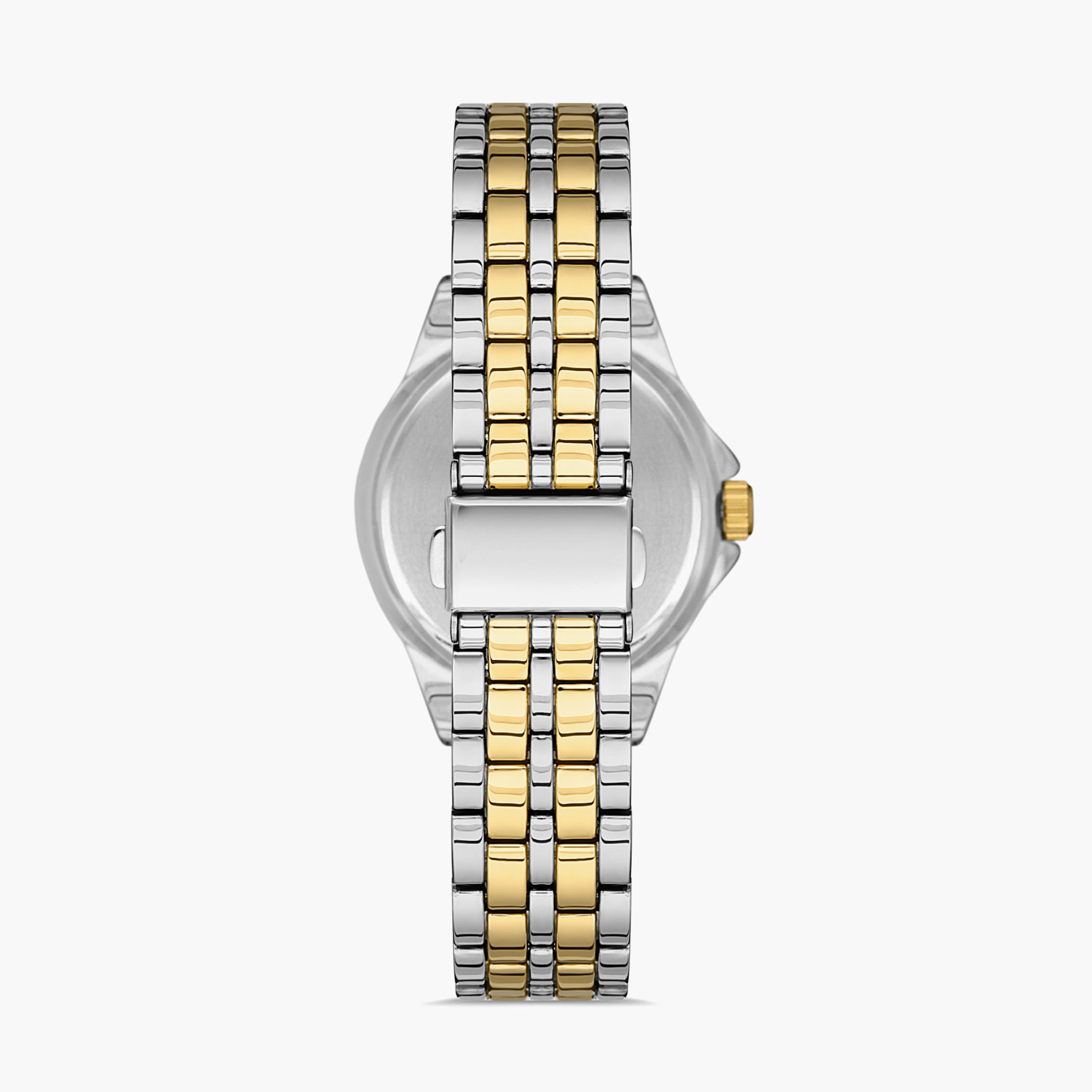 Omax Women Gold Dial Analog Watch with Silver & Gold Strap - 00JSS014N001-women-watchesandjewellery-watches-image-3