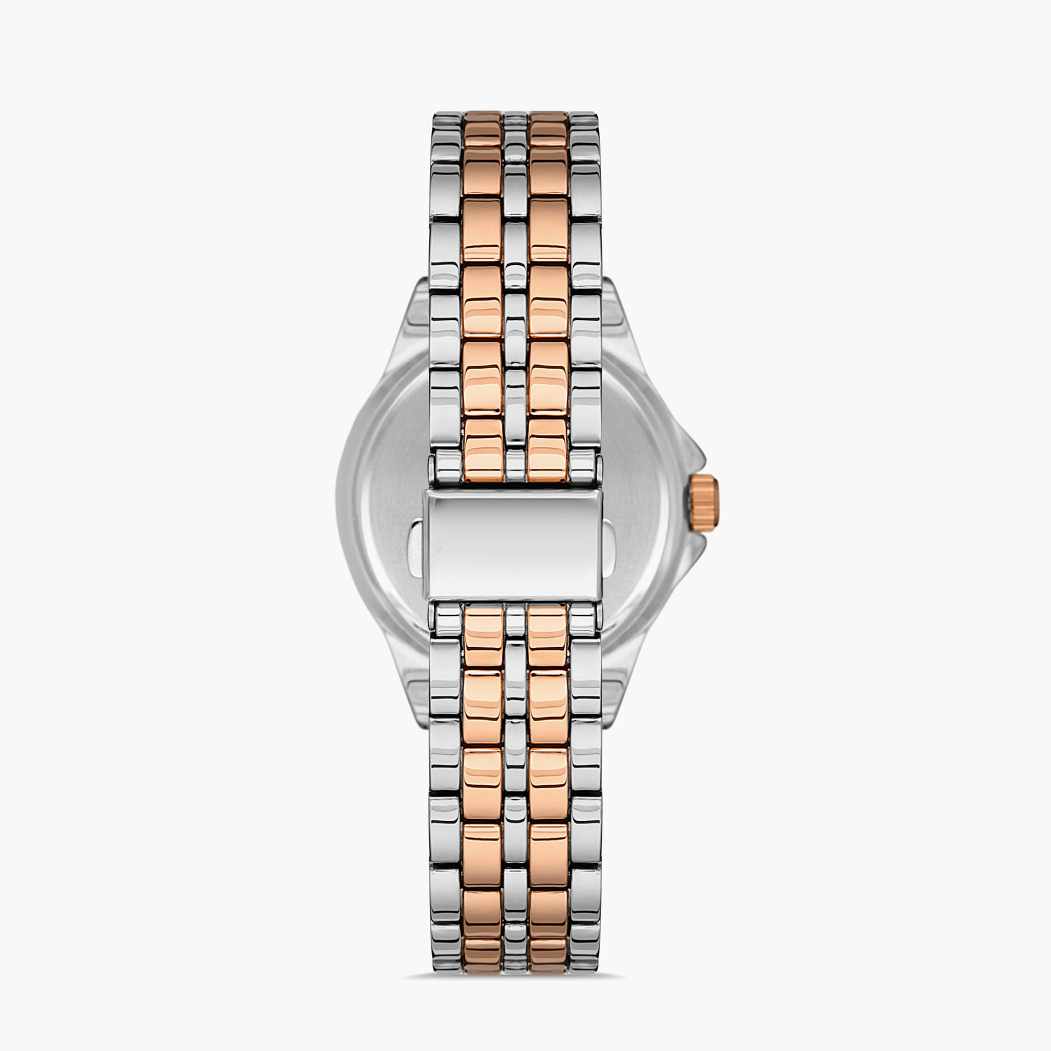 Omax Women Dark Blue Dial Analog Watch with Silver & Rose Gold Strap - 00JSS014N004-women-watchesandjewellery-watches-image-3