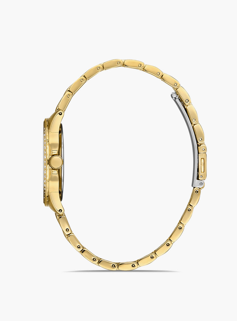 Omax Women Gold Dial Analog Watch with Gold Strap - 00JSS014Q001-women-watchesandjewellery-watches-image-2