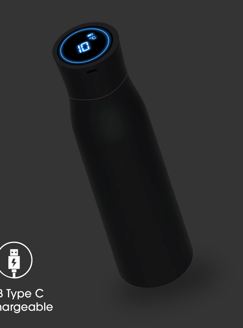 Findz UV LED Sterilization Smart Vacuum Water Bottle with Display - 500 ml-school-waterbottles-image-4