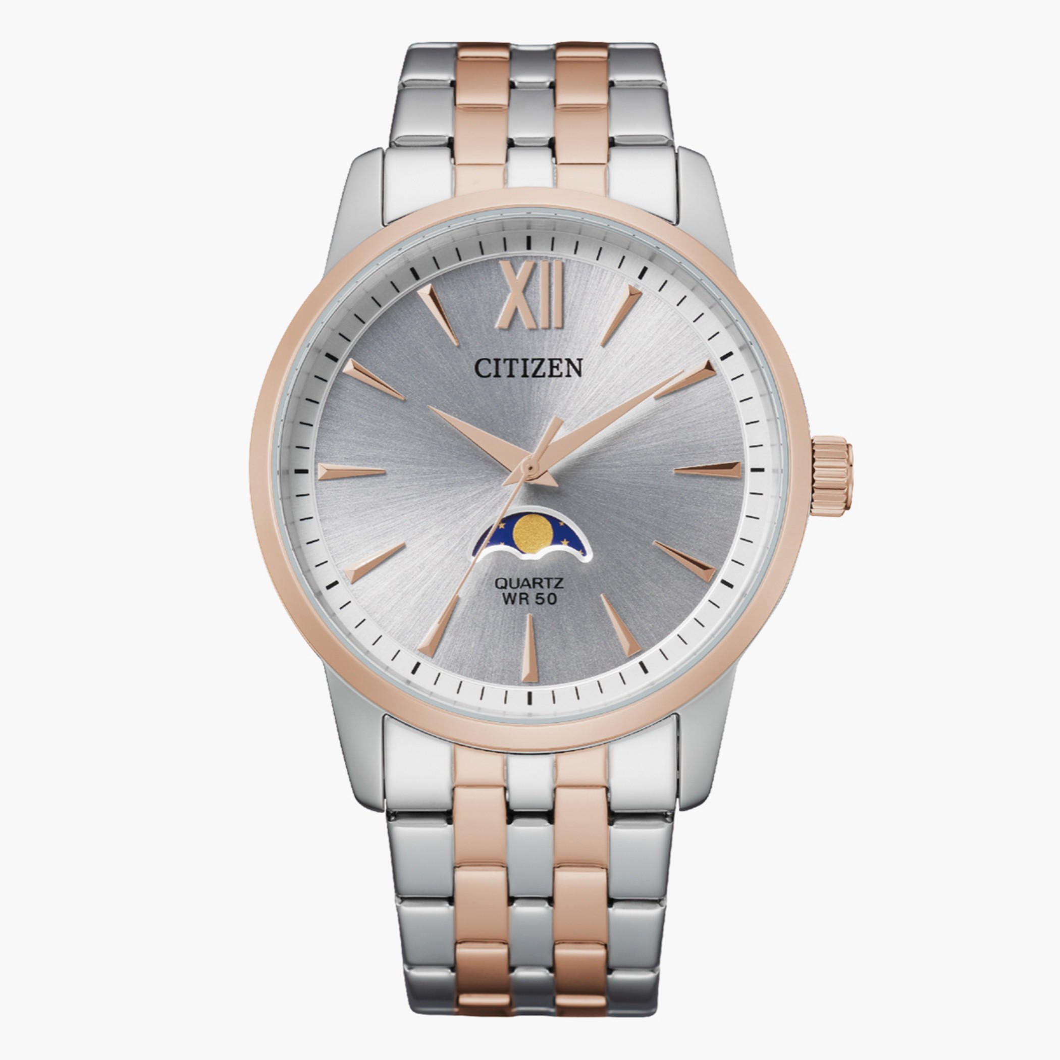 Citizen Quartz Moonphase Men Silver Dial Analog Watch with Blue Strap - AK5000-03A-men-watchesandjewellery-watches-image-7