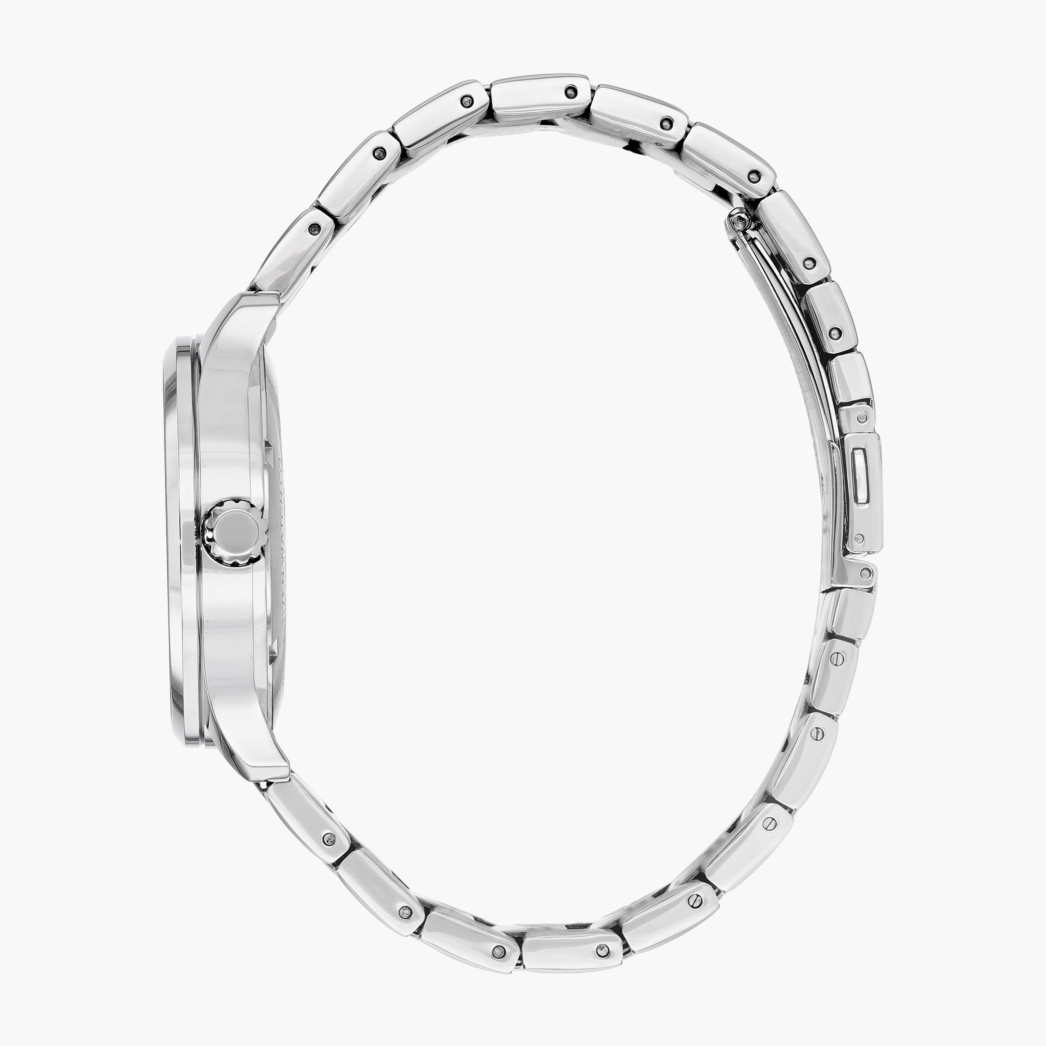Citizen Mechanical Day & Date Men White Dial Analog Watch with Silver Strap - NH8350-83A | 40 MM-men-watchesandjewellery-watches-image-2