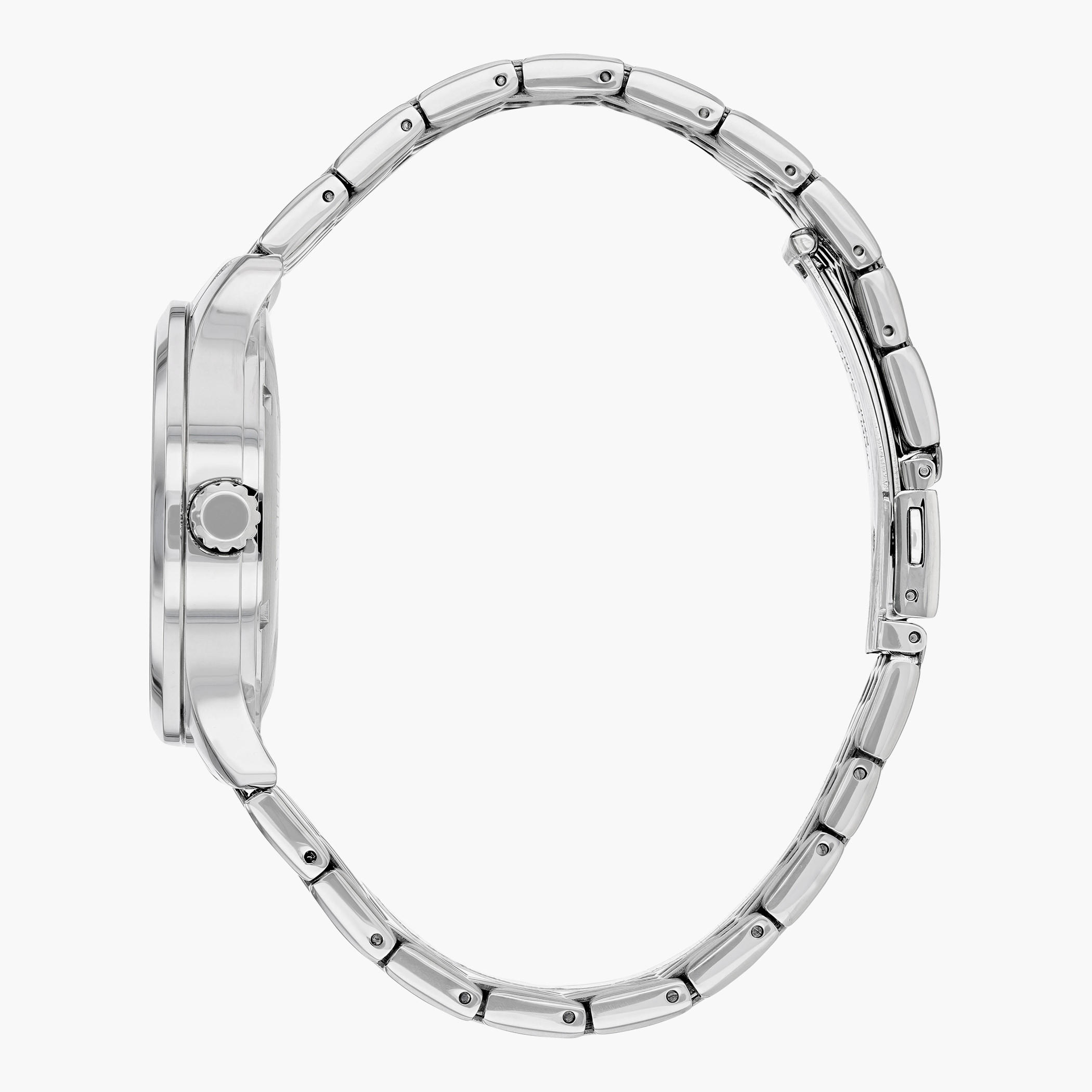 Citizen Mechanical Day & Date Men White Dial Analog Watch with Silver Strap - NH8350-59B | 40 MM-men-watchesandjewellery-watches-image-2