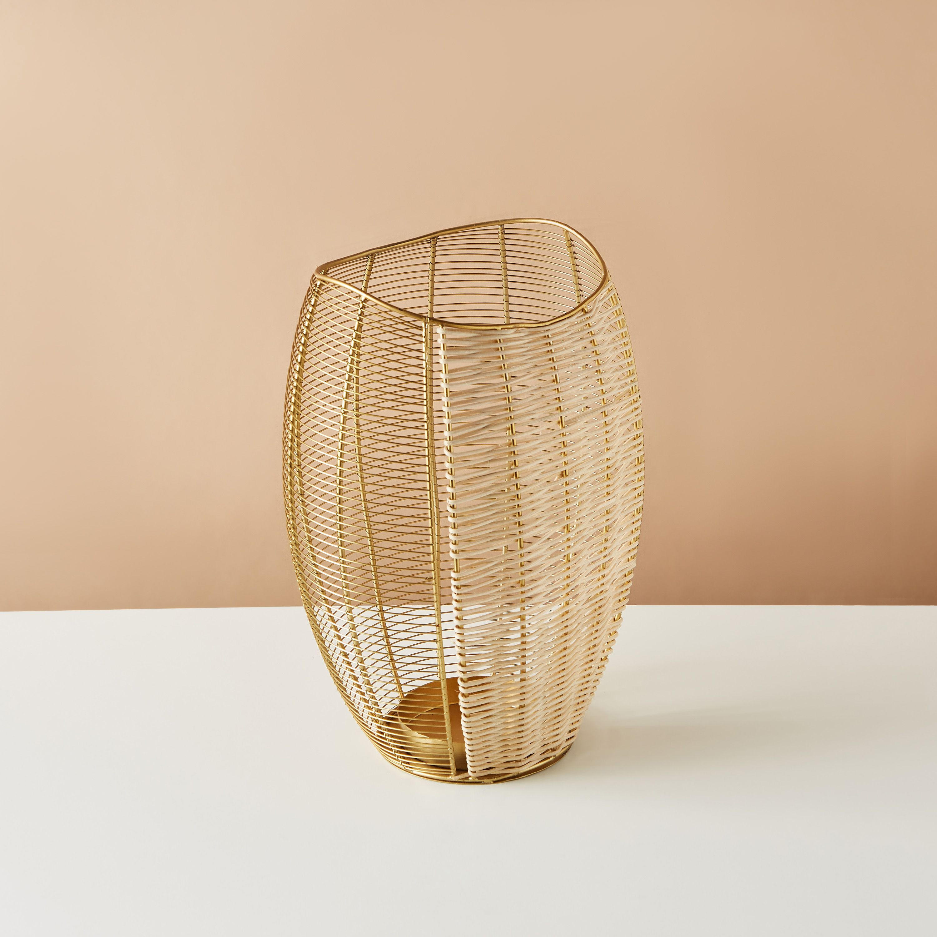 Metallic Pillar Candleholder - 23x18x40 cms-household-decor-candleholdersandlanterns-image-4