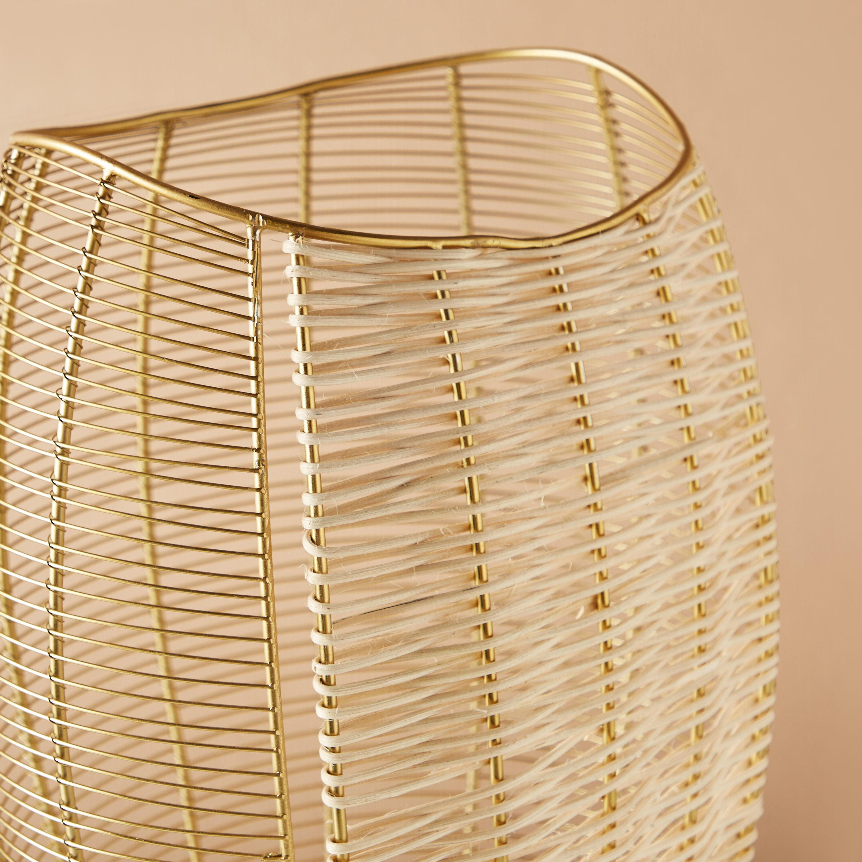 Metallic Pillar Candleholder - 23x18x40 cms-household-decor-candleholdersandlanterns-image-5