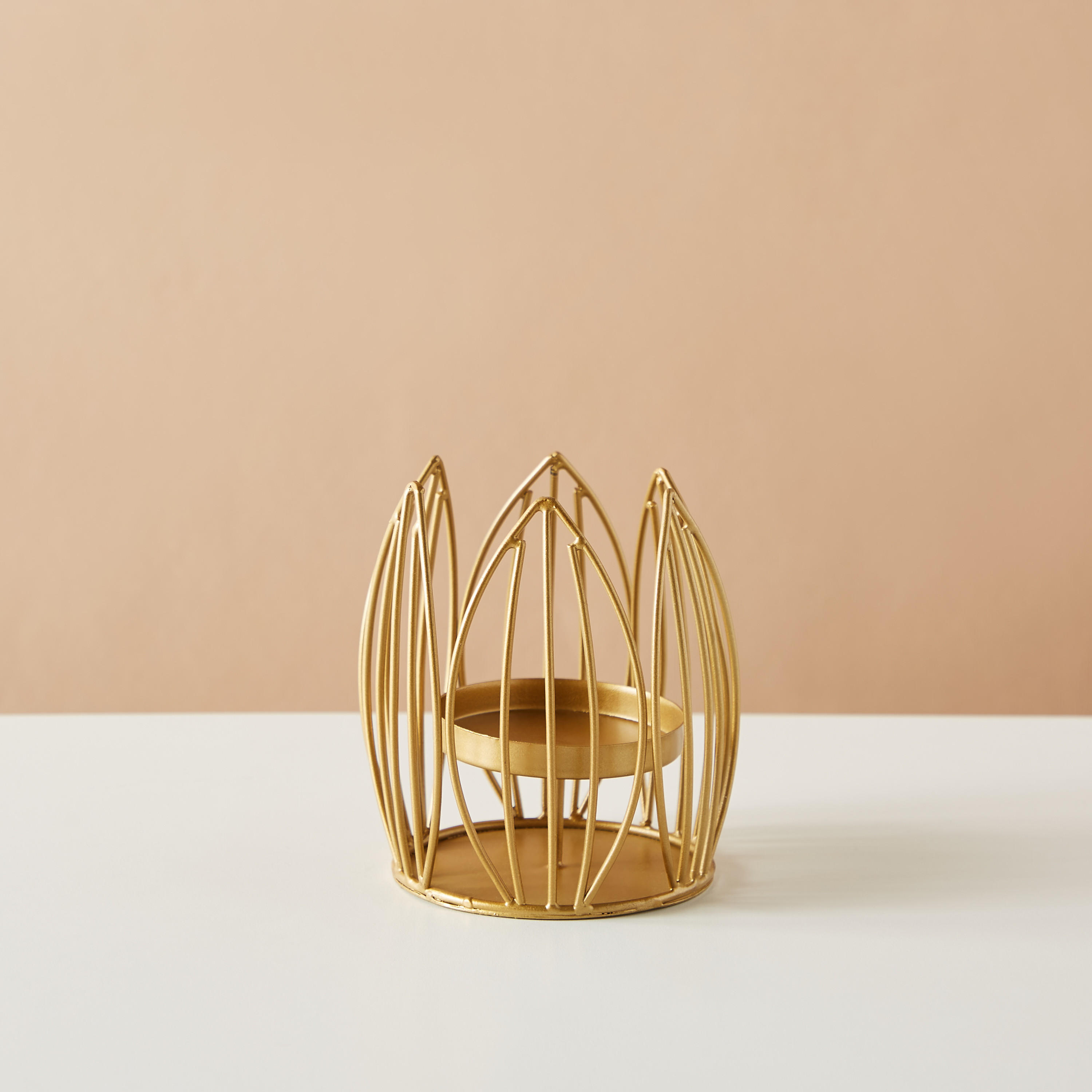 Metallic Pillar Candleholder-household-decor-candleholdersandlanterns-image-2