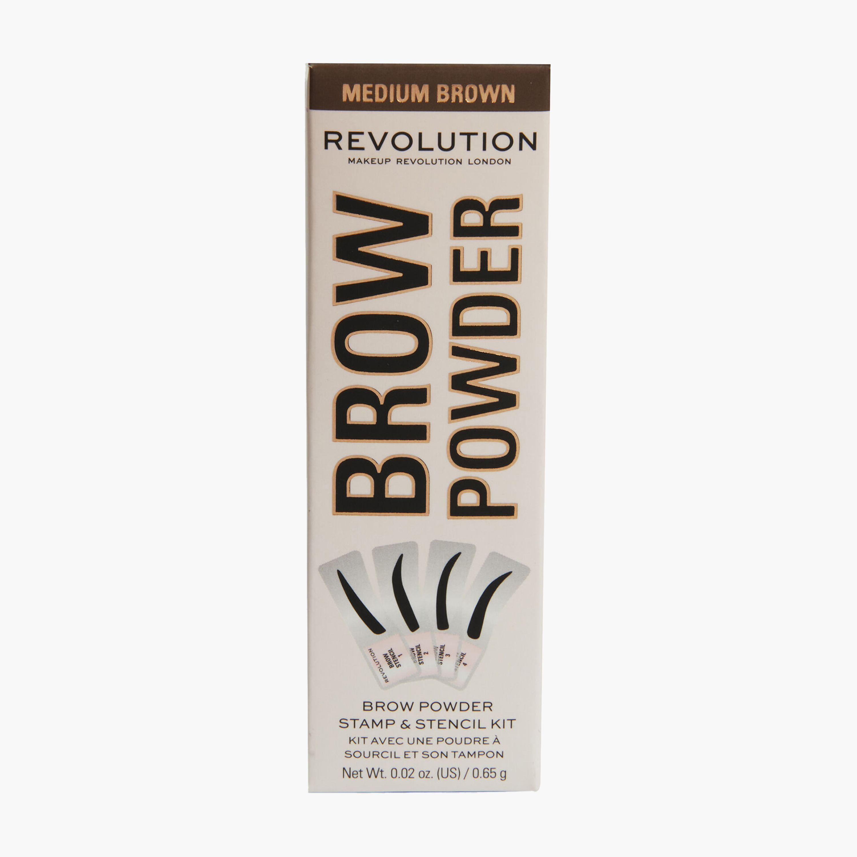 طقم استنسل وبودرة حواجب من ميك آب ريفولوشن-beautyandpersonalcare-makeup-eyes-eyebrows-image-1