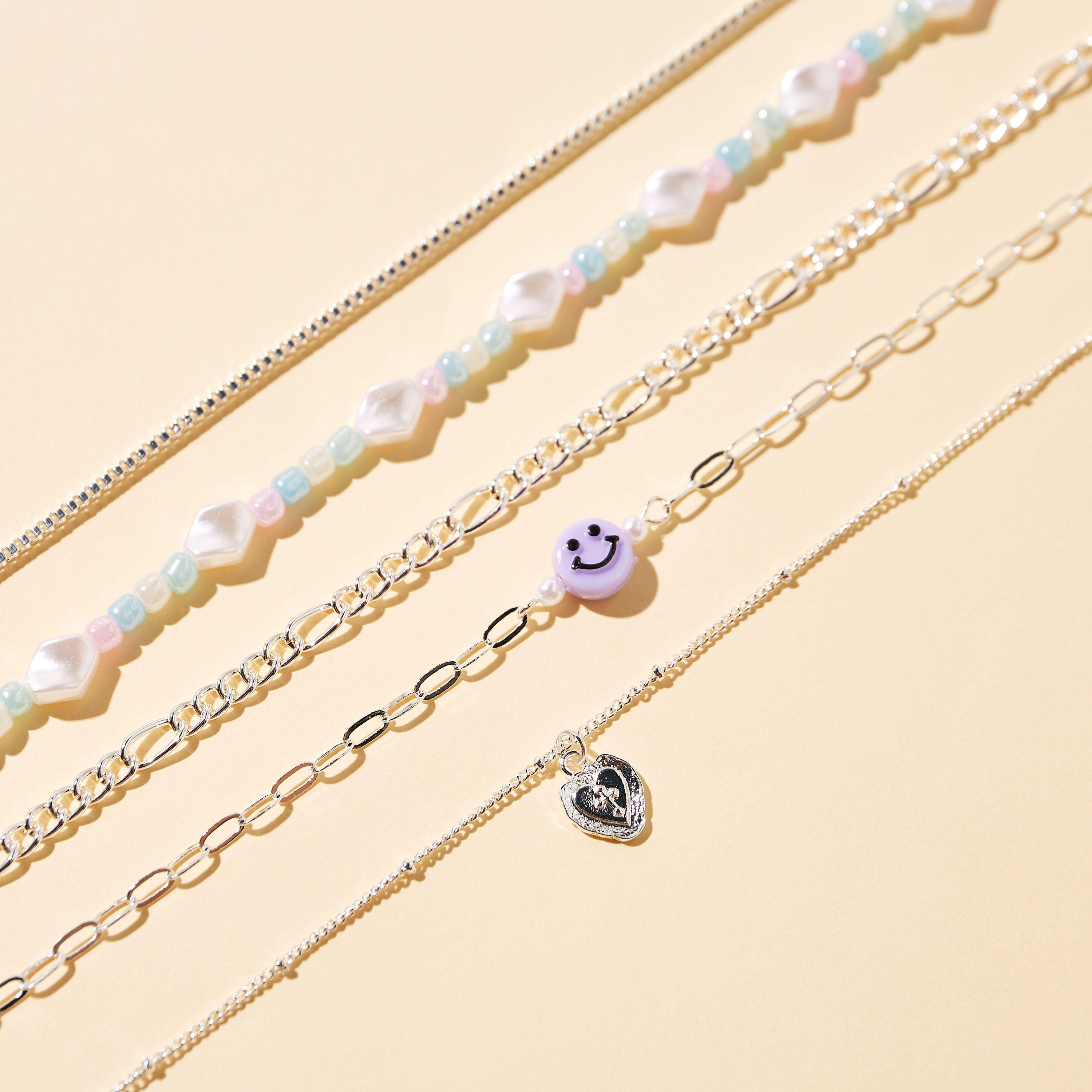 Assorted Anklet with Lobster Clasp - Set of 5-women-watchesandjewellery-jewellery-anklets-image-3