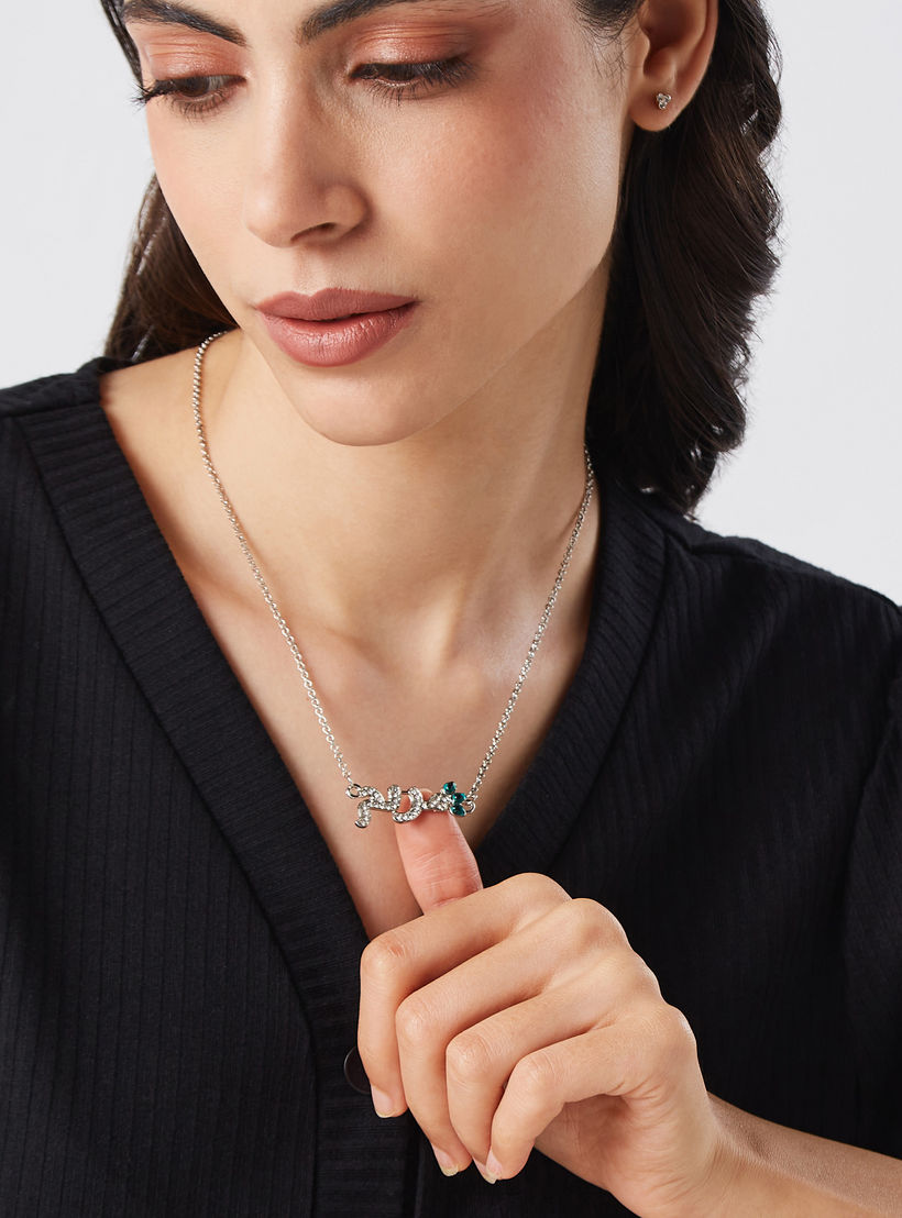 Metallic Necklace with Lobster Clasp Closure-women-watchesandjewellery-jewellery-necklacesandpendants-image-2