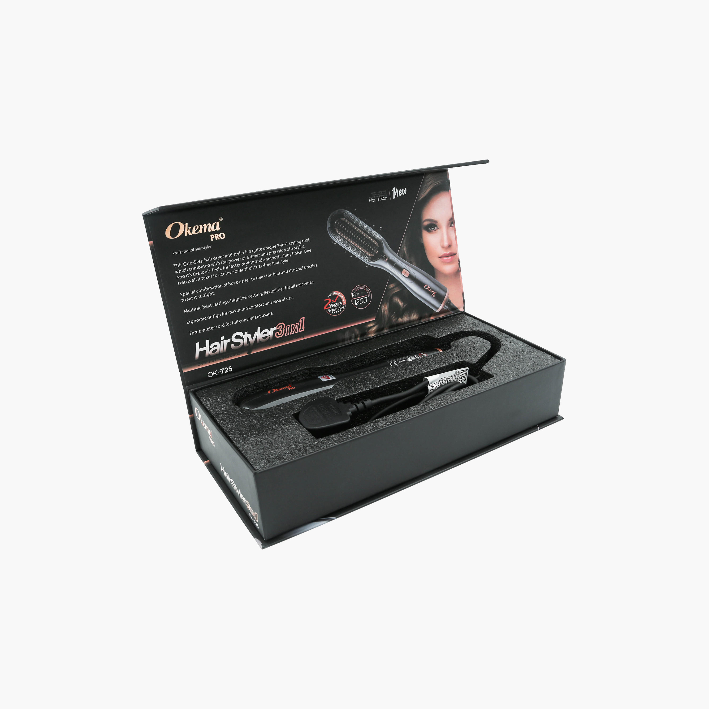 Okema Pro 3-in-1 Hair Straightening and Styling Brush-beautyandpersonalcare-appliances-hairstylingtools-straighteners-image-7