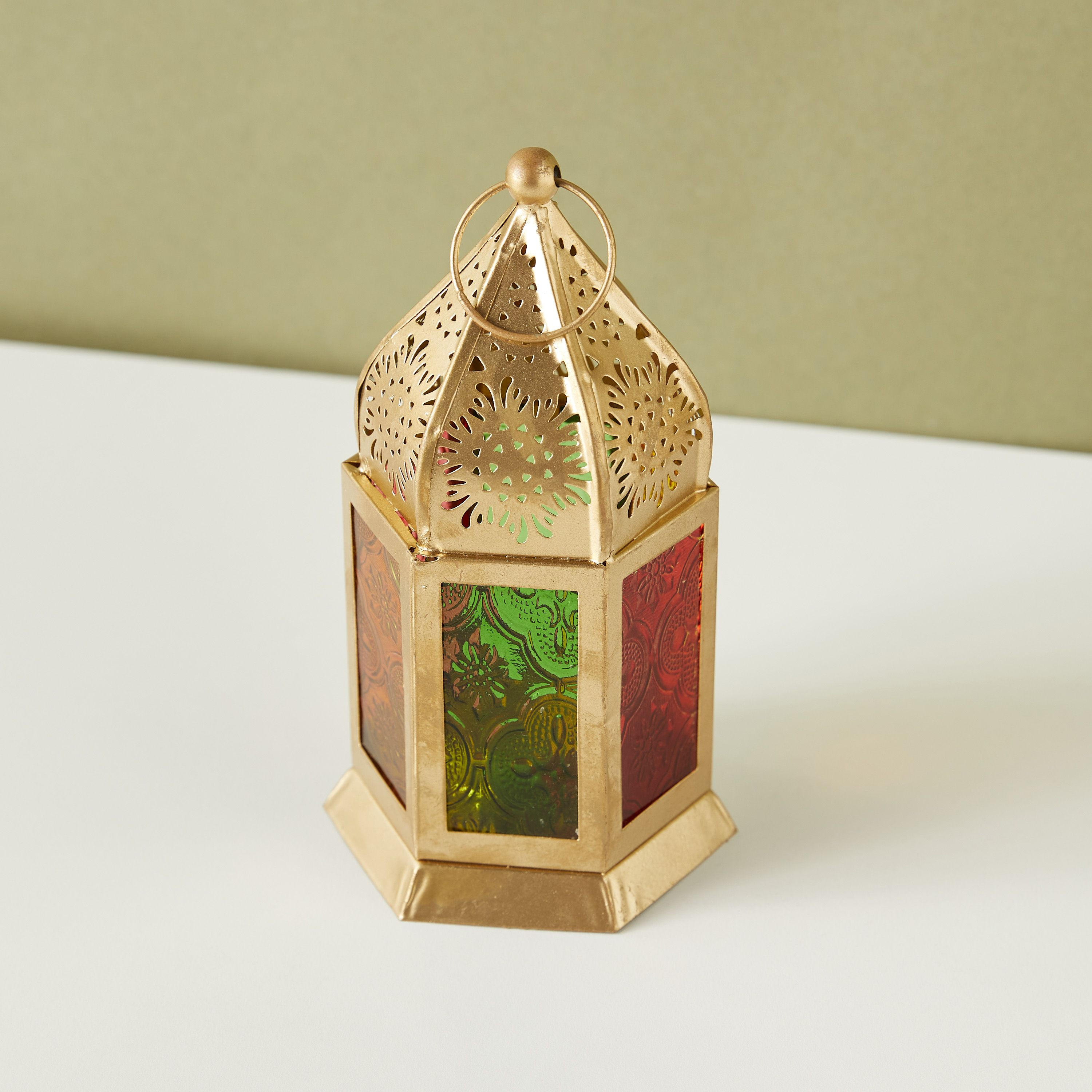Iron Decorative Tealight Candle Lantern - 16 cms-household-decor-candleholdersandlanterns-image-3