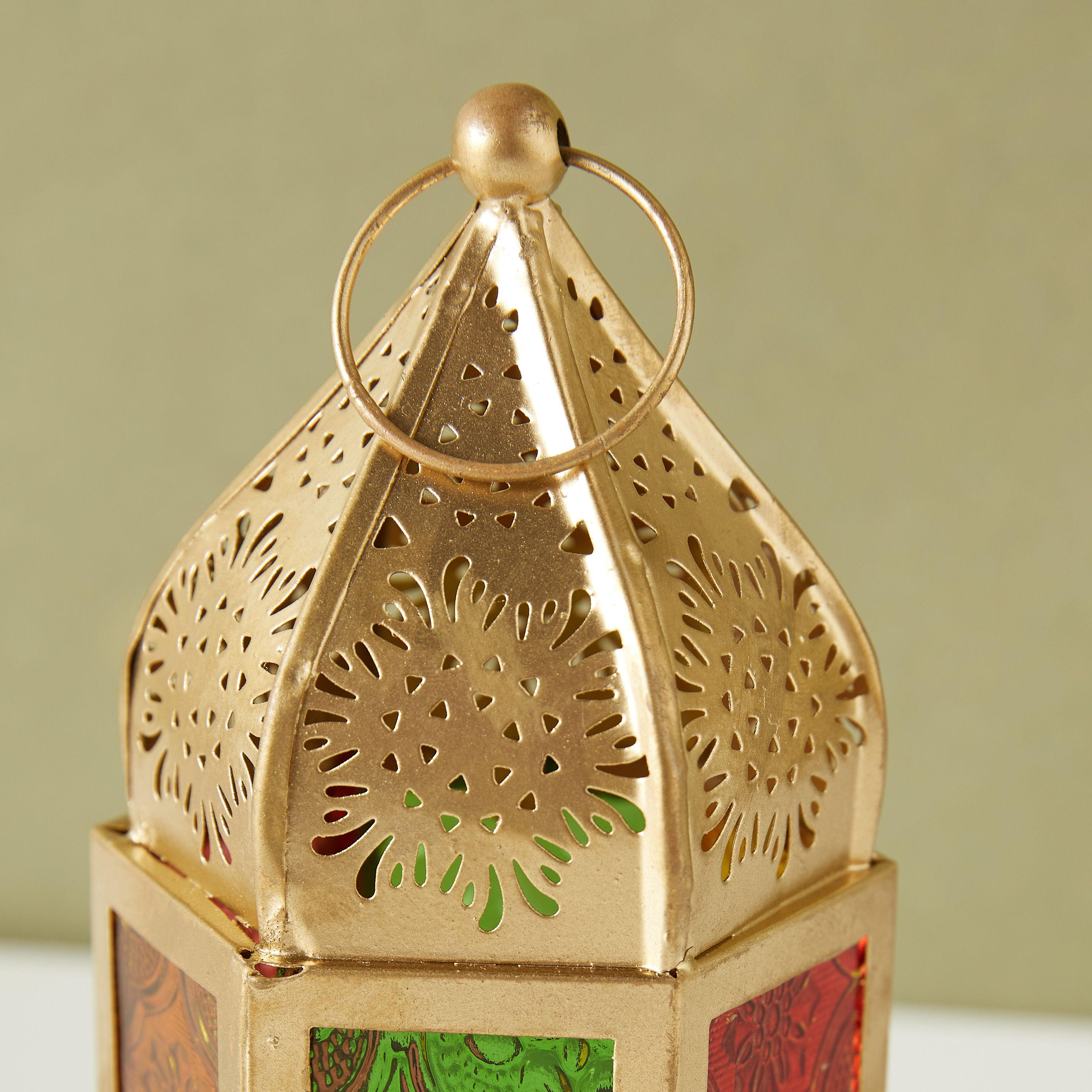 Iron Decorative Tealight Candle Lantern - 16 cms-household-decor-candleholdersandlanterns-image-4