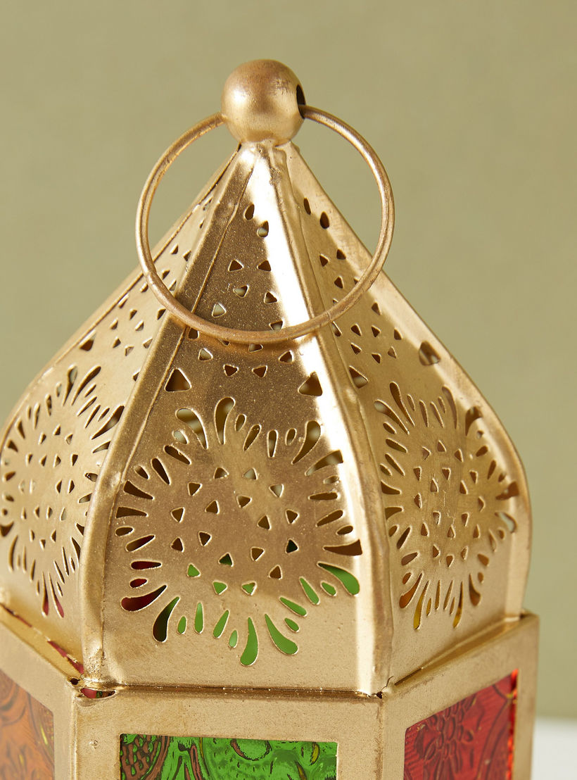 Iron Decorative Tealight Candle Lantern - 16 cms-household-decor-candleholdersandlanterns-image-4