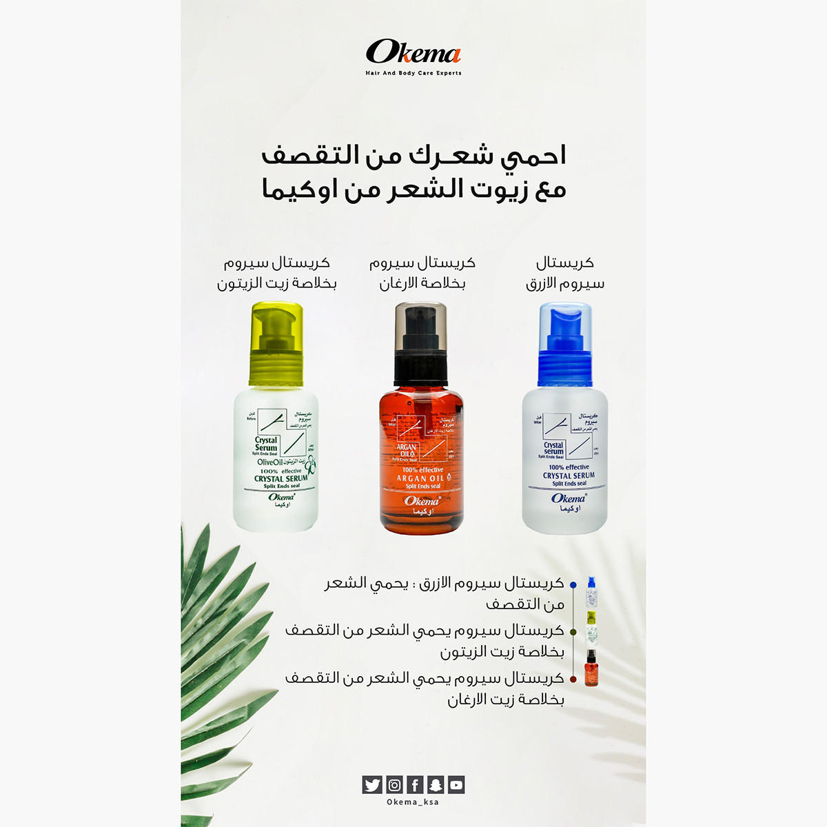 Okema Argan Oil Split Ends Seal - 60 ml-beautyandpersonalcare-hair-haircare-hairserums-image-3