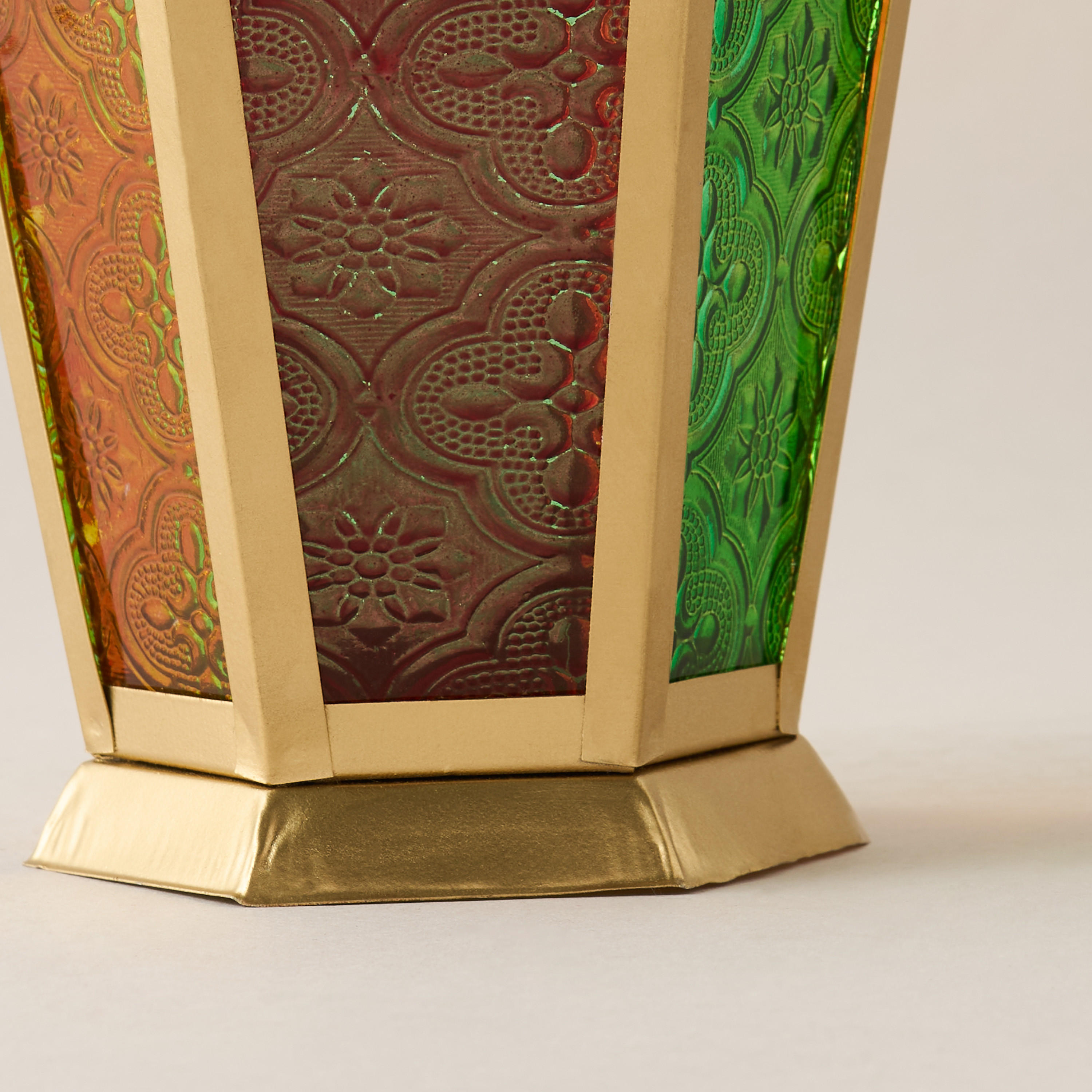 Cutwork Detail Iron Decorative Tealight Candle Lantern - 24 cms-household-decor-candleholdersandlanterns-image-4